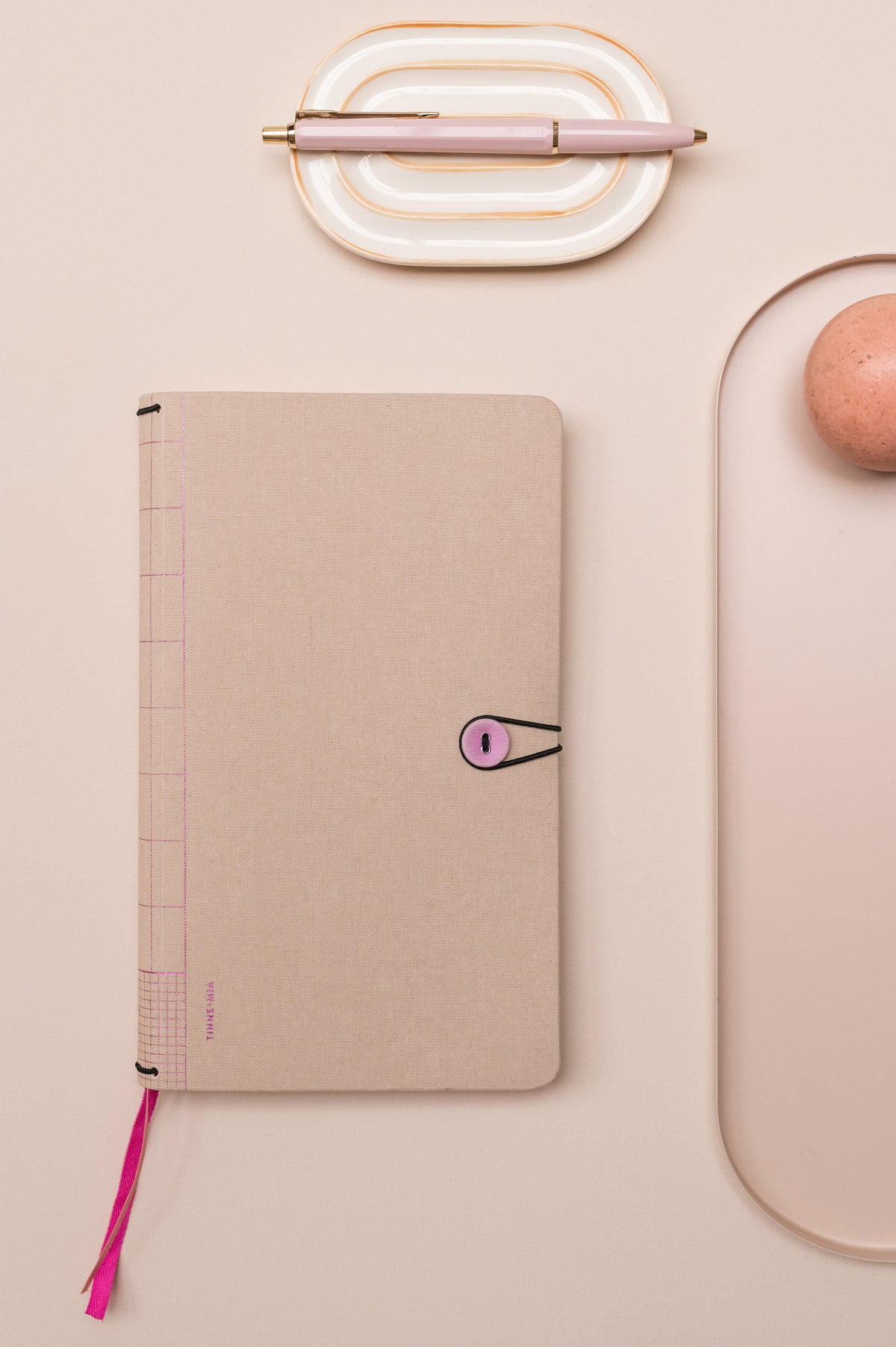 Combination Notebook button pebbles + Diary 2027 refill