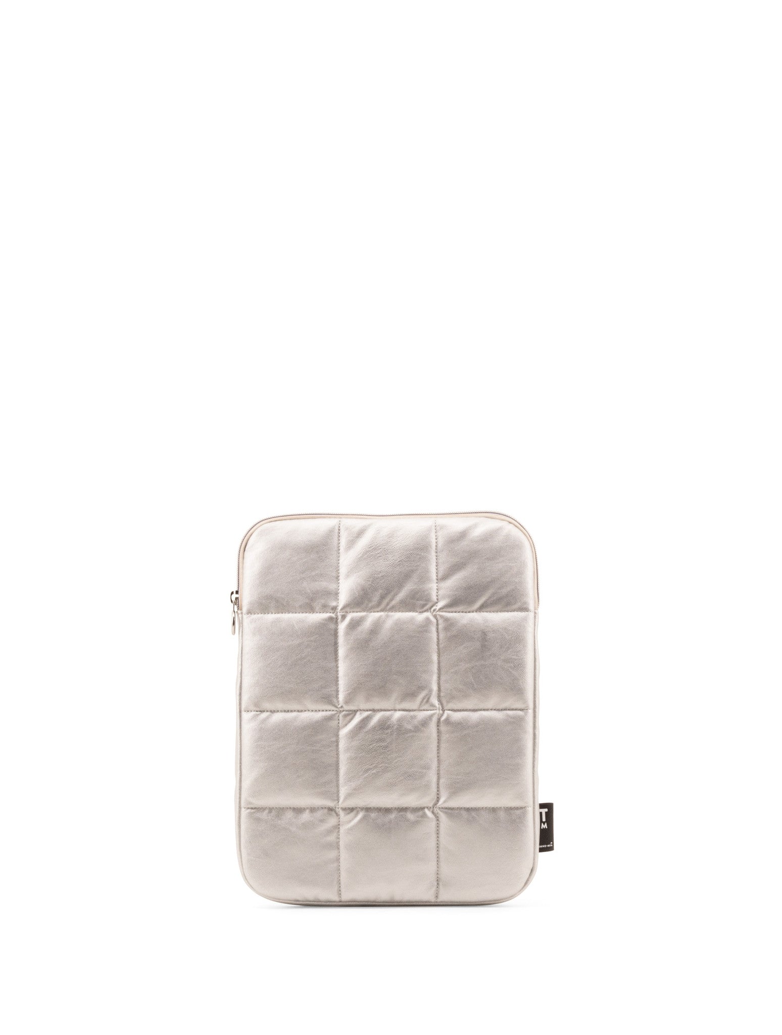 Senna Puffy laptop Pouch - Silvery