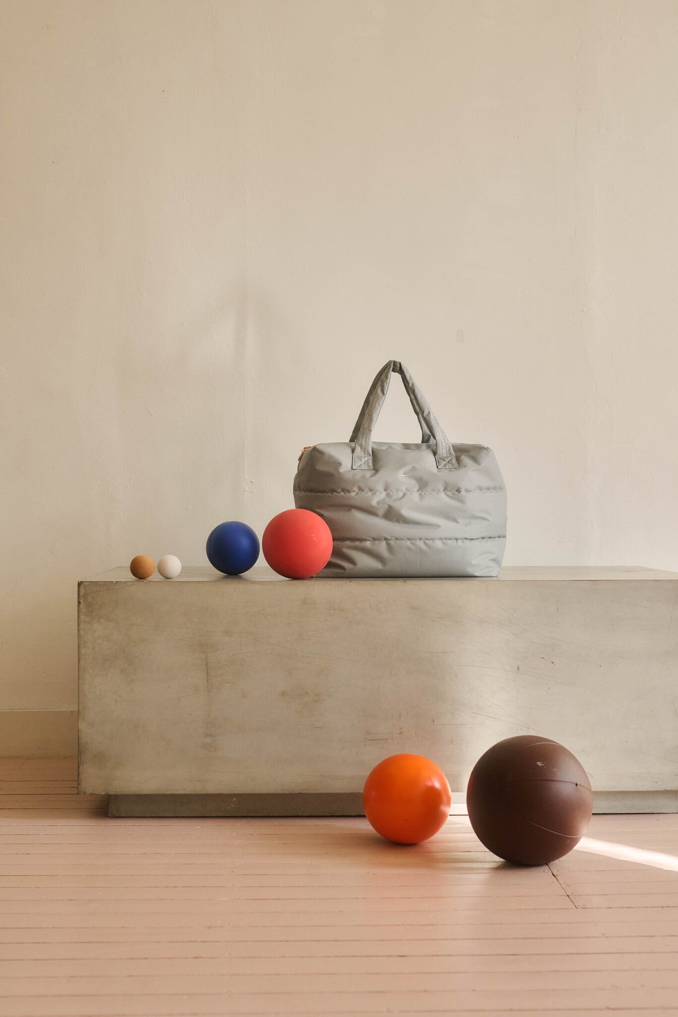 Camill Big Puffy Weekend Bag - sports - checks grey