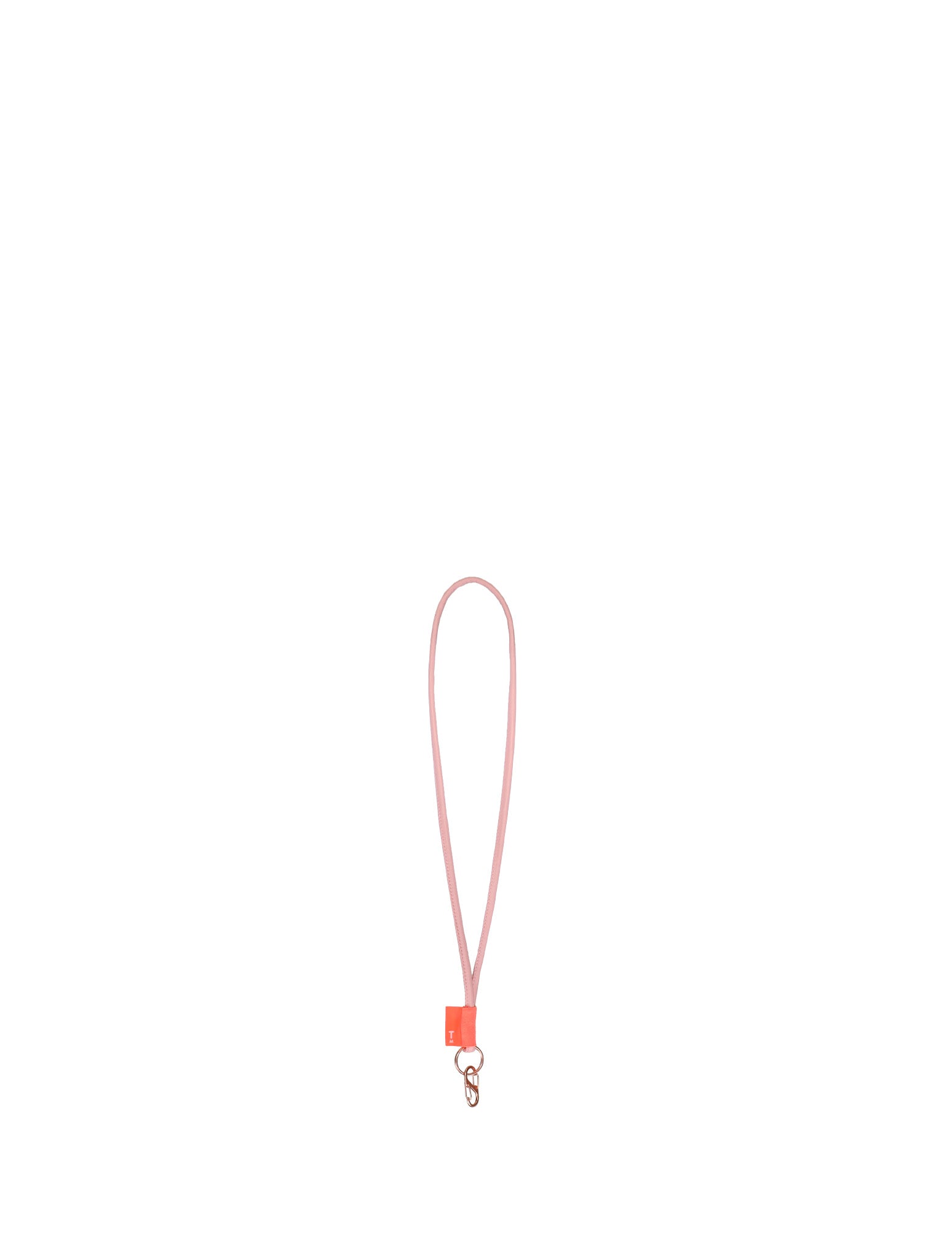 Lore puffy key lanyard - pink dolphin