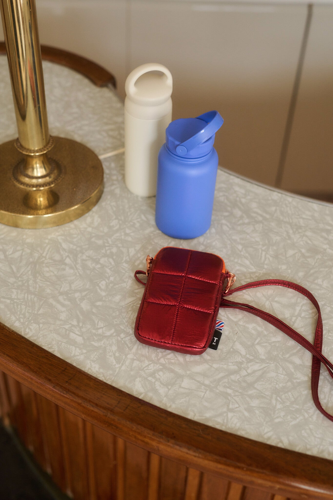 Luce Puffy phone pouch - Sports - Metalic Red