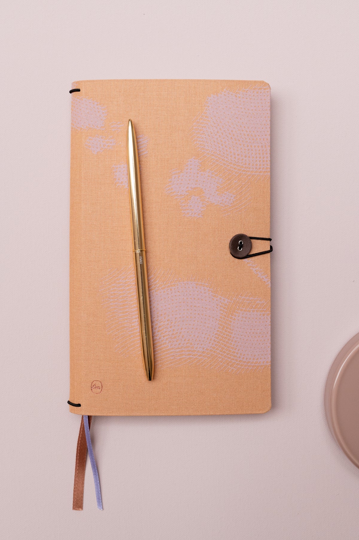 Combination Notebook button orchid honey + Diary 2027 refill