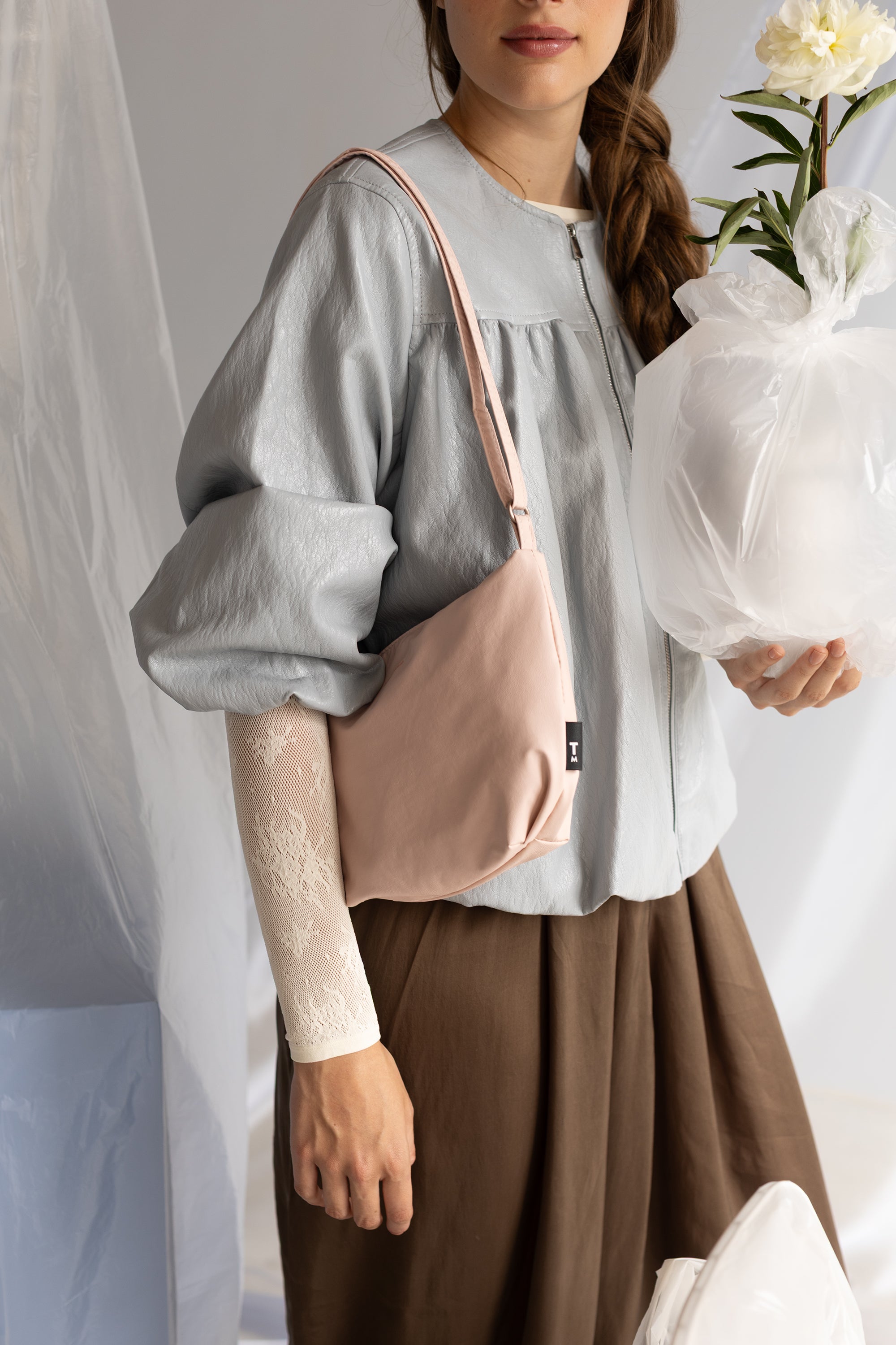 Cross body bag - sepia rose