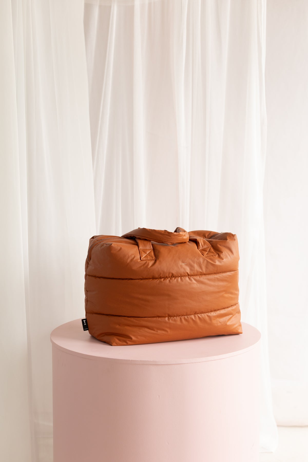 Camill Big Puffy weekend Bag - adobe