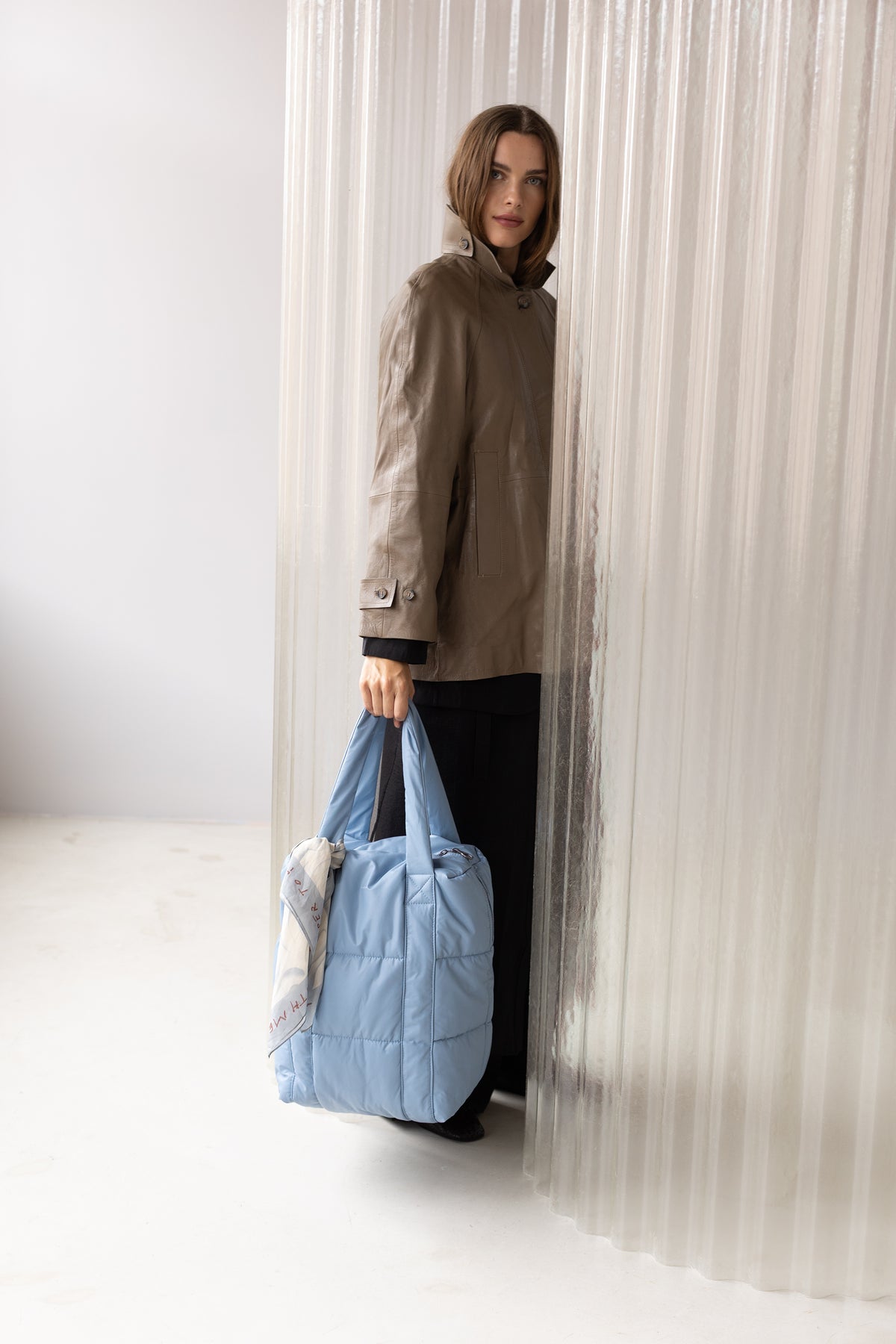 Clode Puffy shoulder bag - forever blue