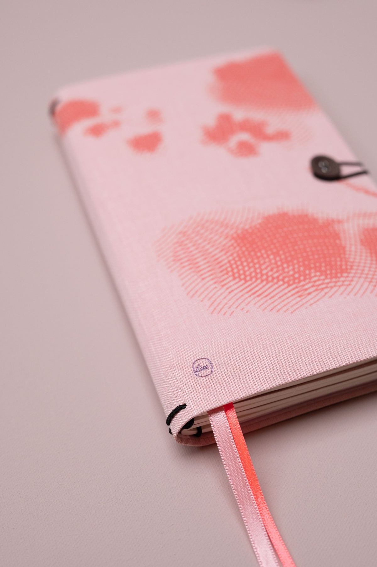 Combination Notebook button flamingo rose + Diary 2027 refill