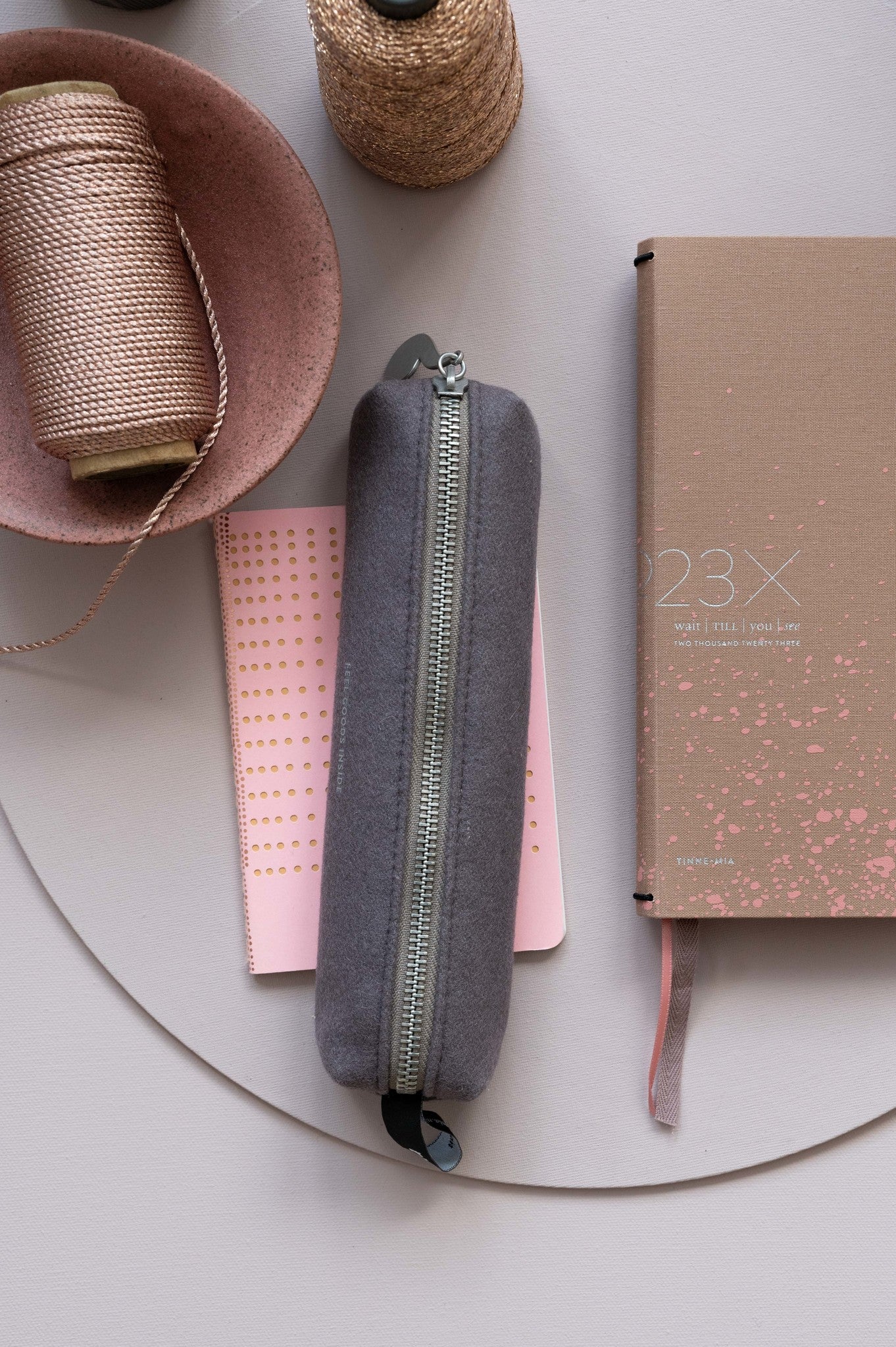Coco small pencil case - Mauve