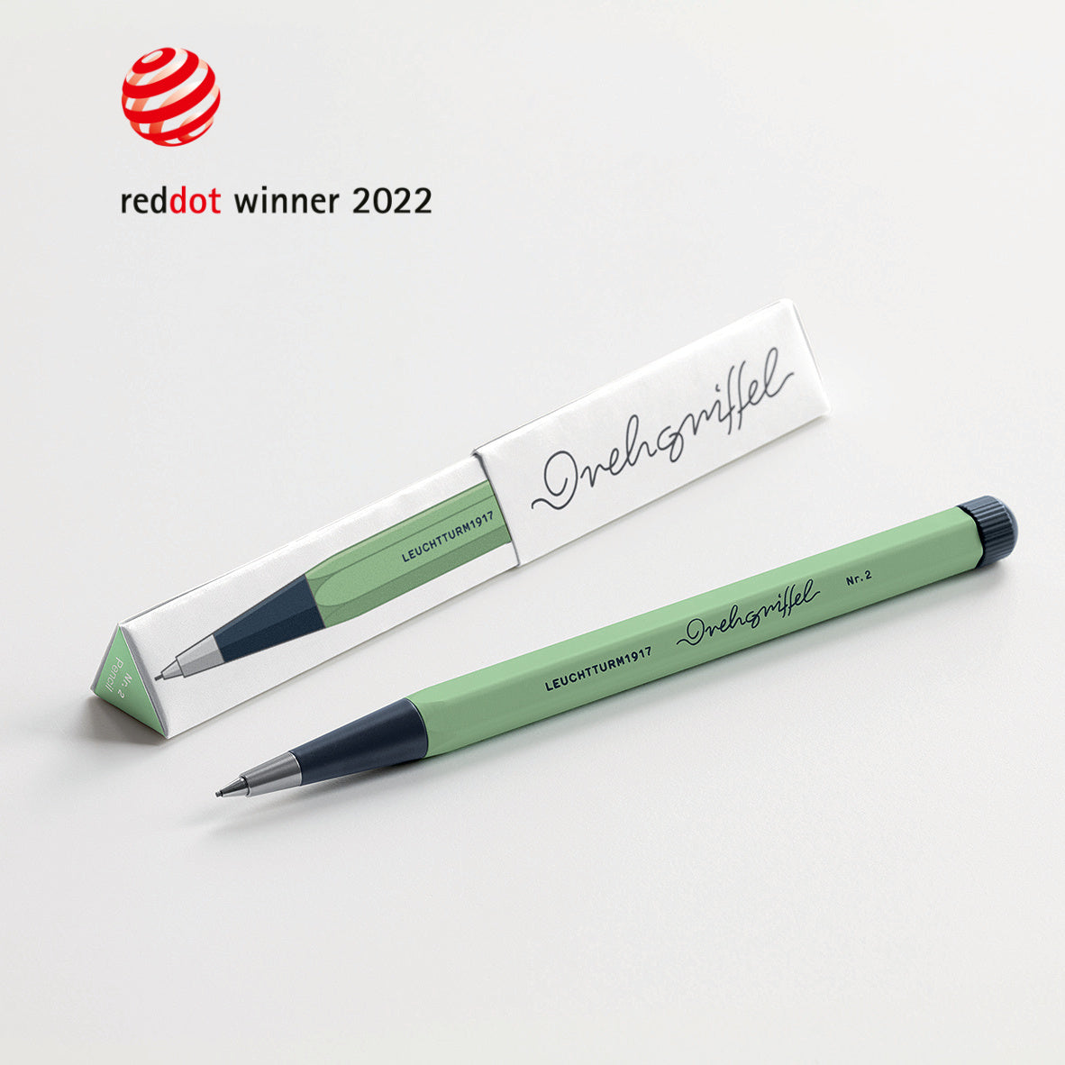 Drehgriffel no2, Pencil - Port Red