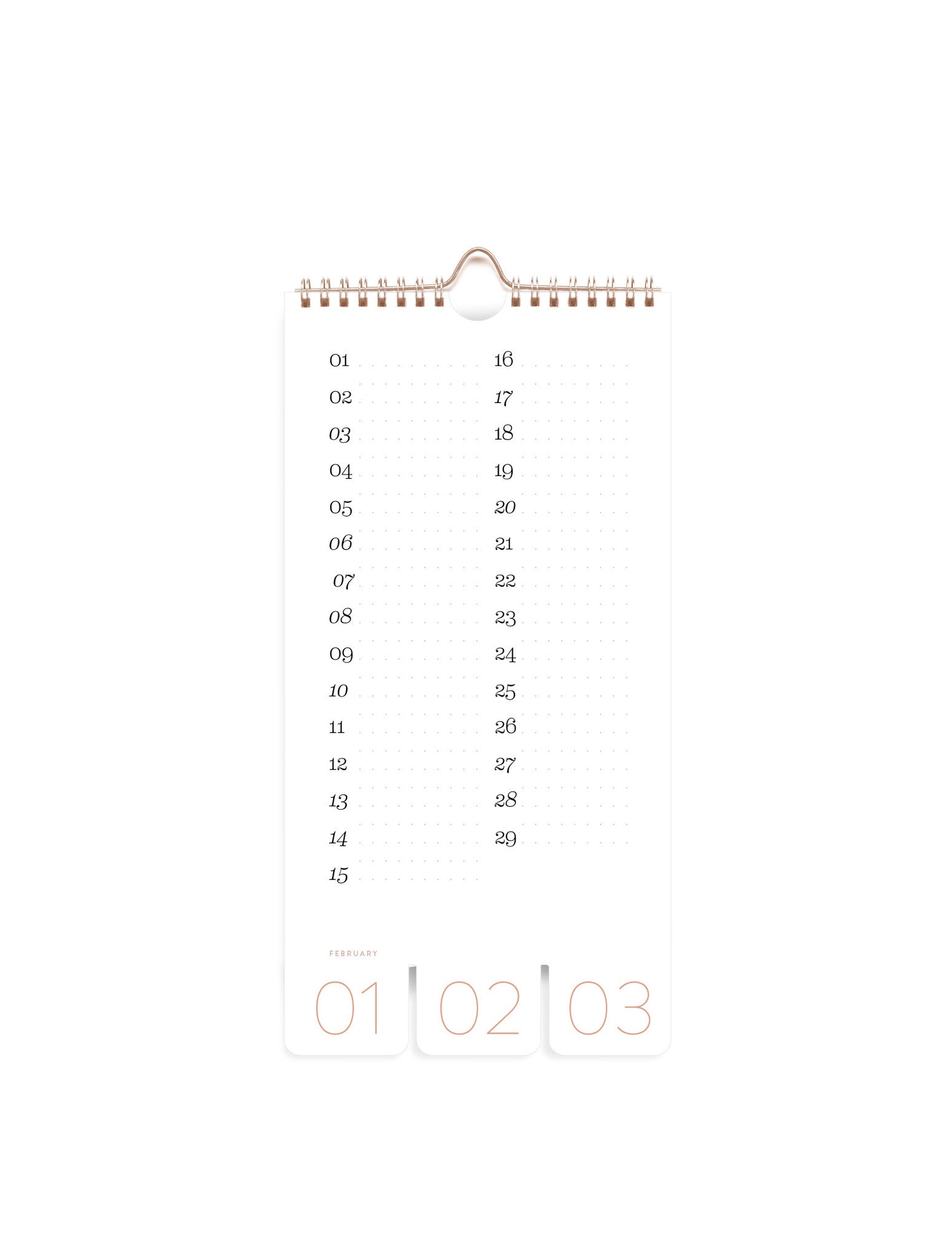 Birthday calendar - Fleur de Cerisier - FSC Mix Credit