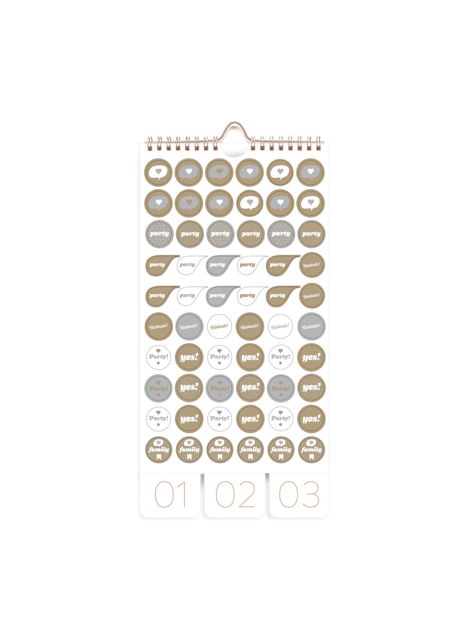 Birthday calendar - Fleur de Cerisier - FSC Mix Credit