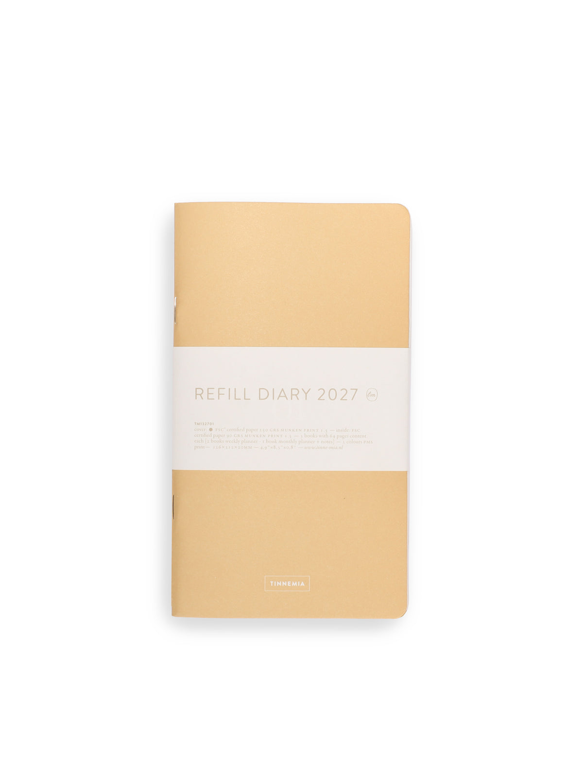 Diary - refill 2027 - for notebook with button