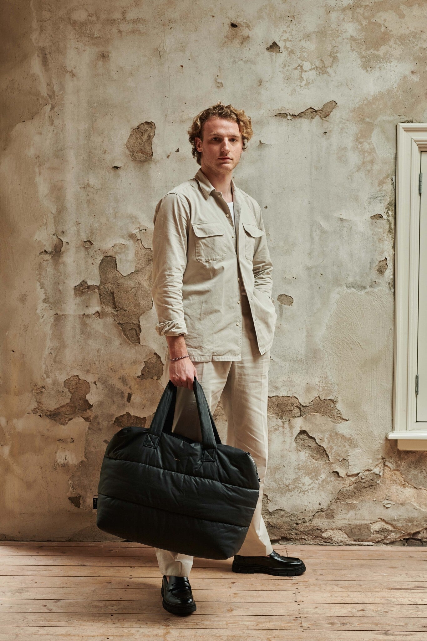 Camill Big Puffy Weekend Bag - Black