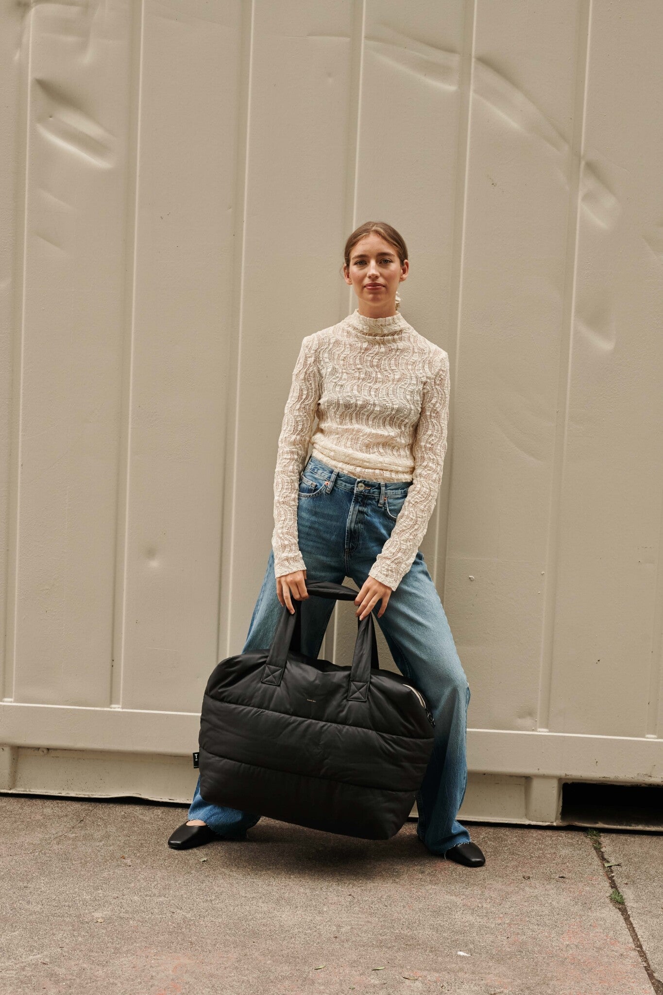 Camill Big Puffy Weekend Bag - Black