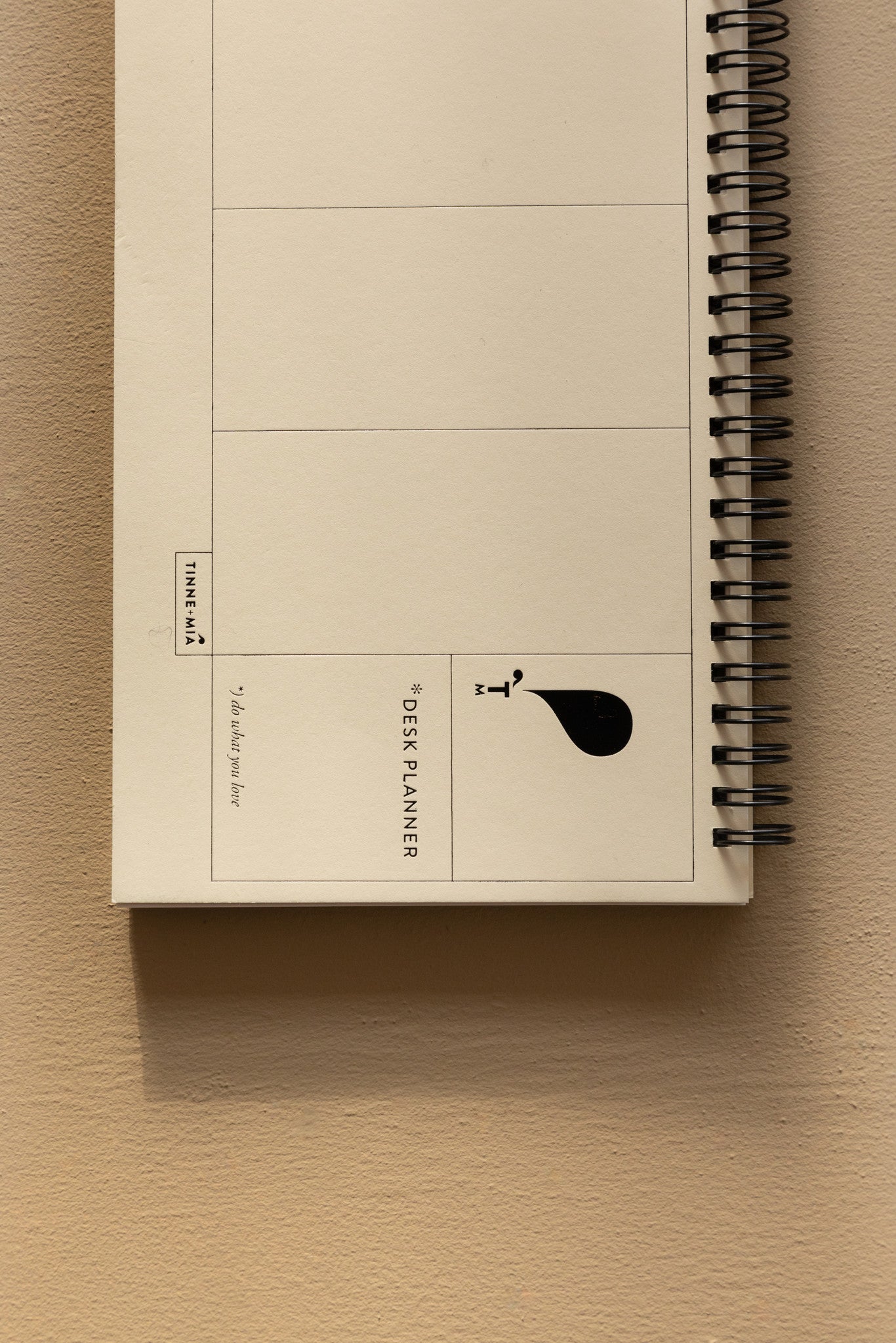 Desk Planner - 13 x 29cm - week overzicht - Jaune doux - FSC Mix Credit