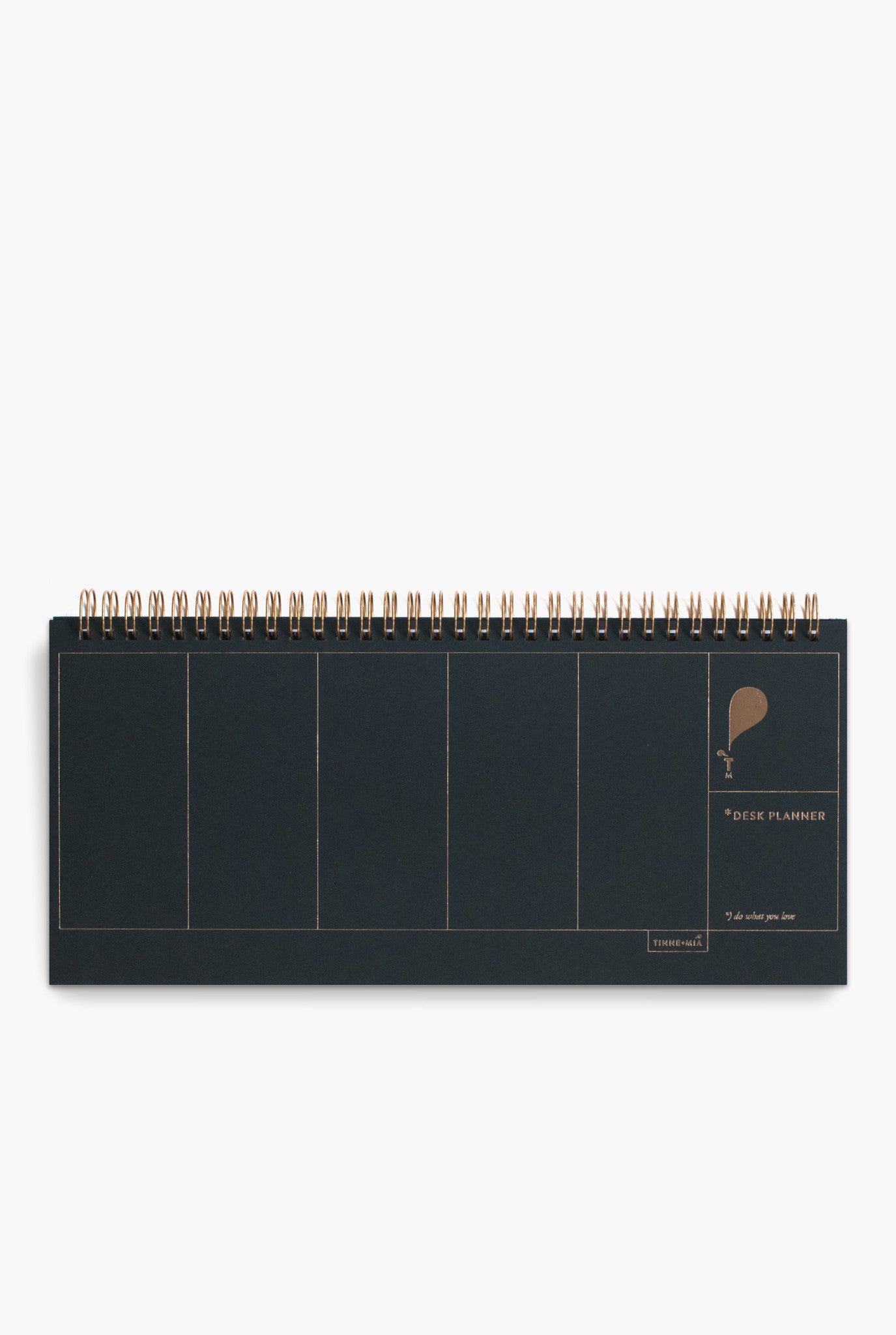Desk Planner - 13 x 29cm - week overzicht - Noir - FSC Mix Credit