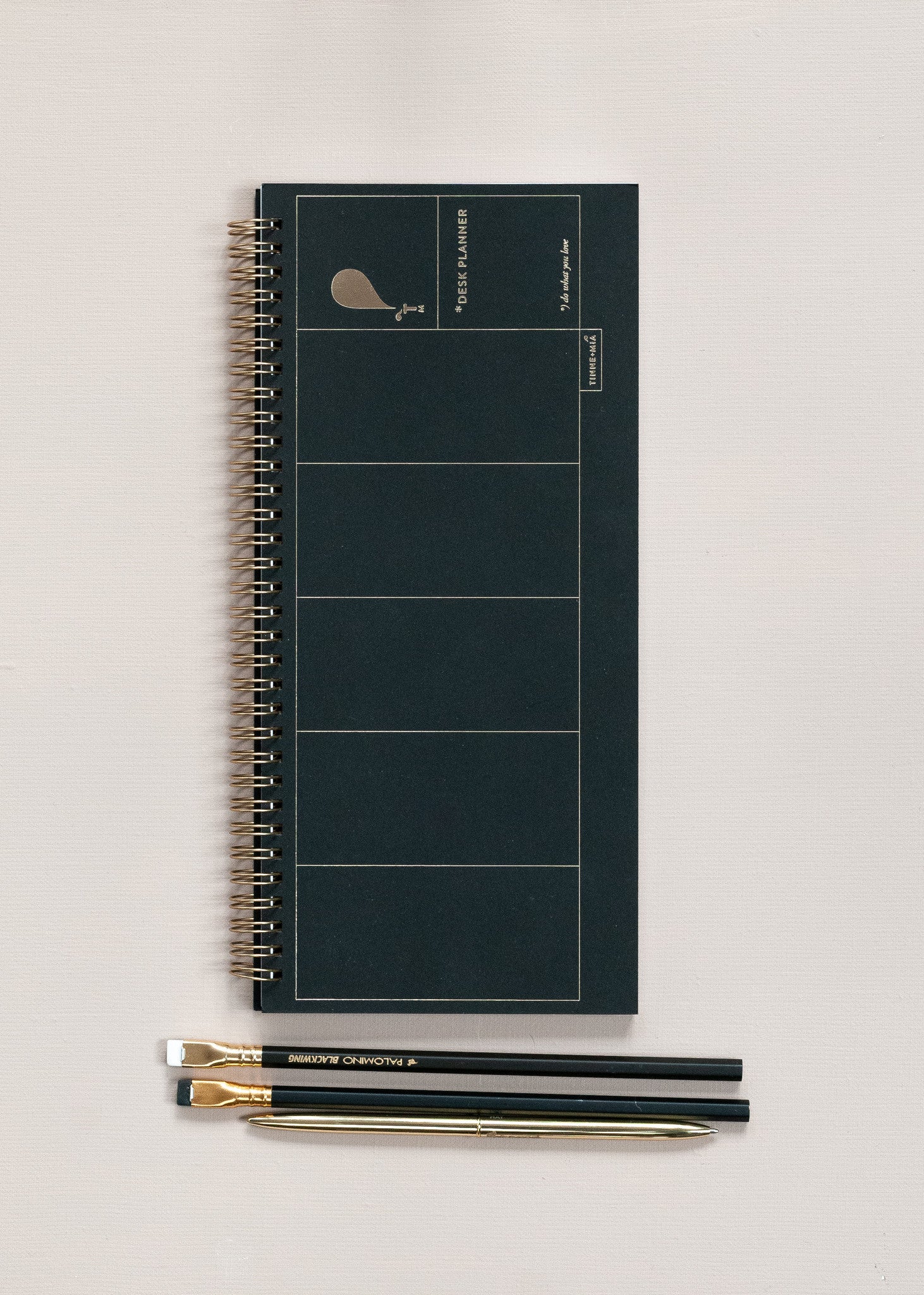Desk Planner - 13 x 29cm - week overzicht - Noir - FSC Mix Credit