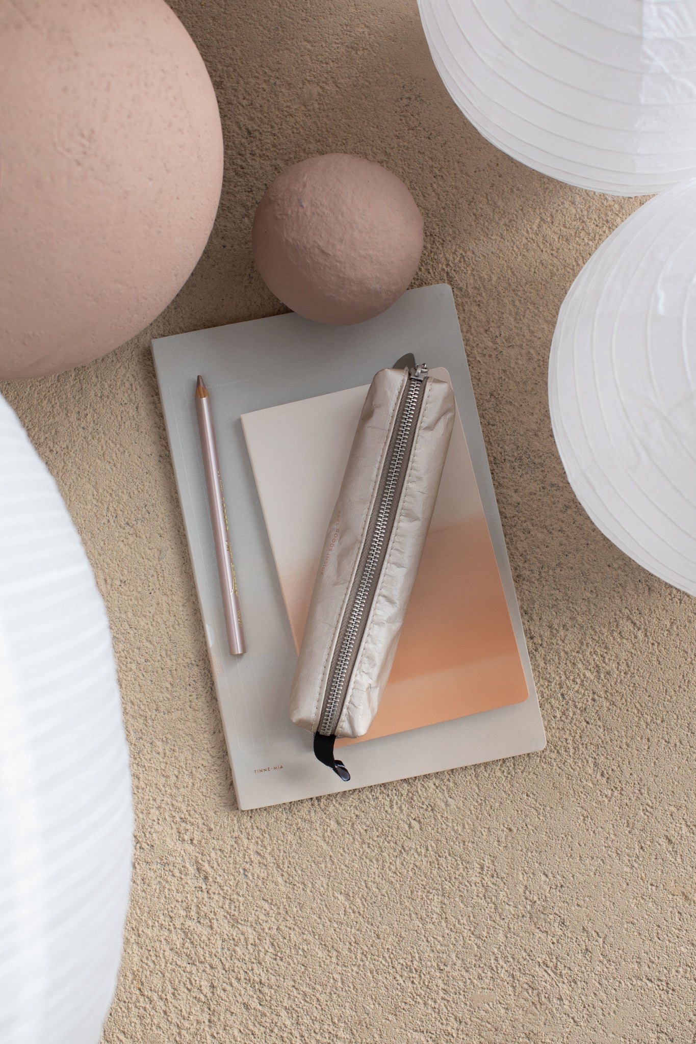 Coco small pencil case - Dusty Gold