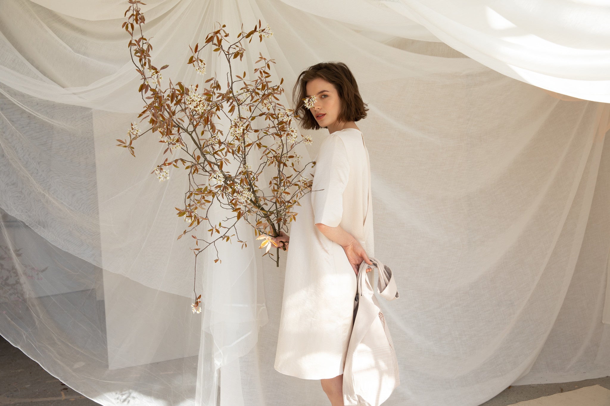 F.G. Tote Bag Linen - Eucalyptus