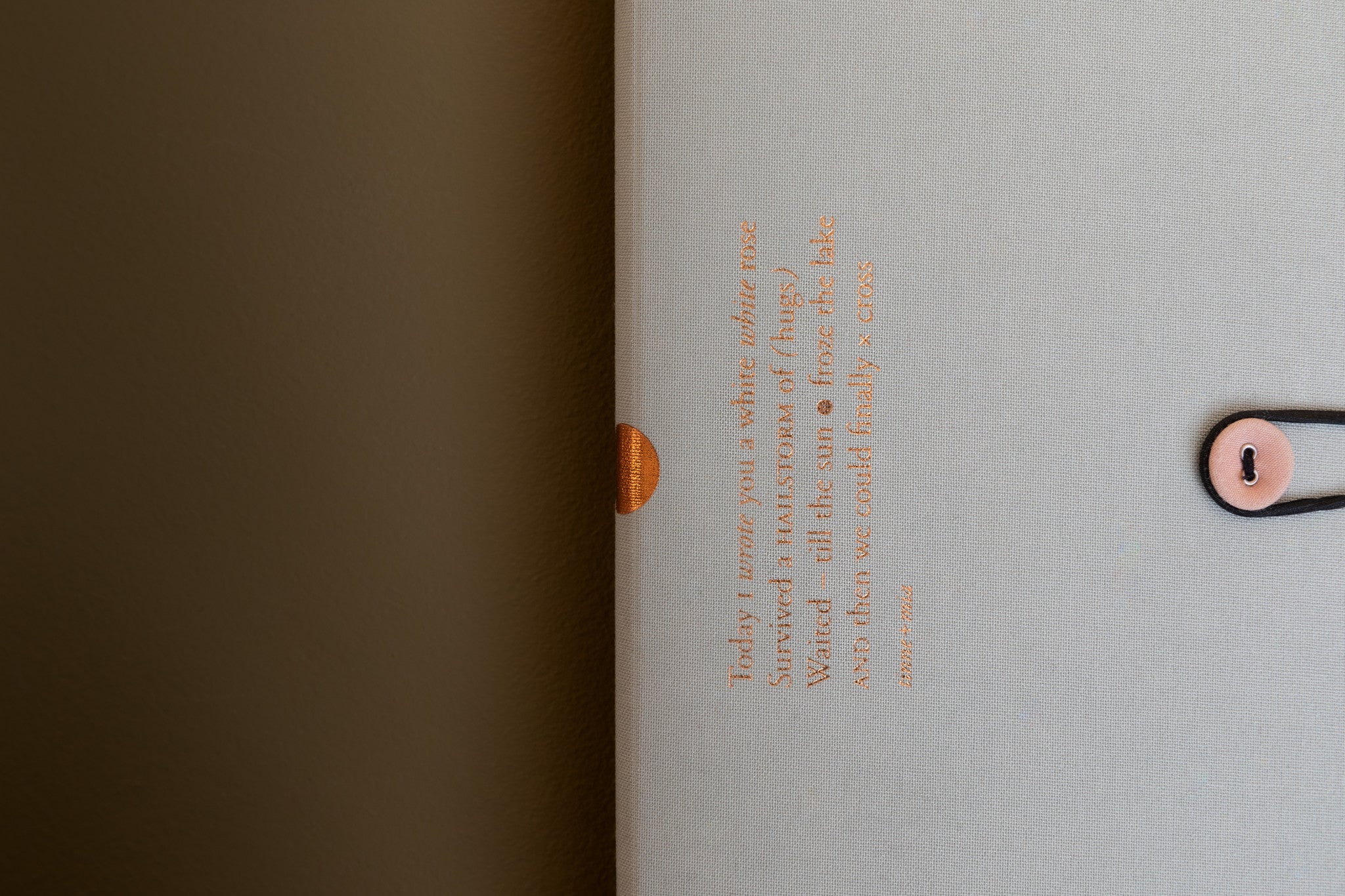 Notitieboek met knoop - dotted grid / gelinieerd / blanco - Cloud