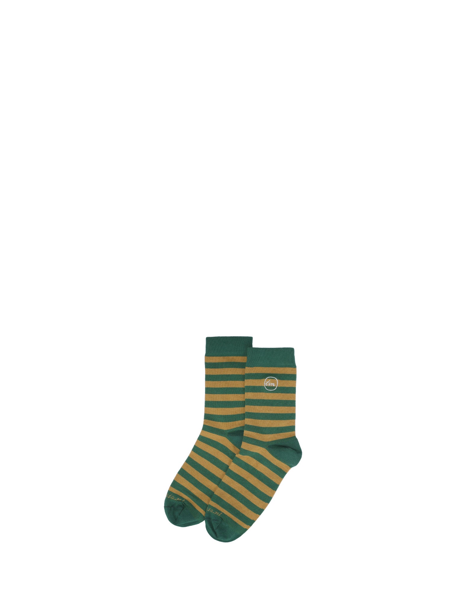 Socks - stripes - green moss
