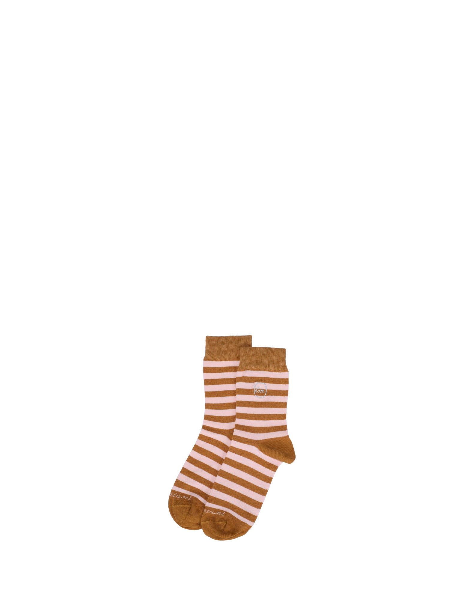 Socks - stripes - pink mocca