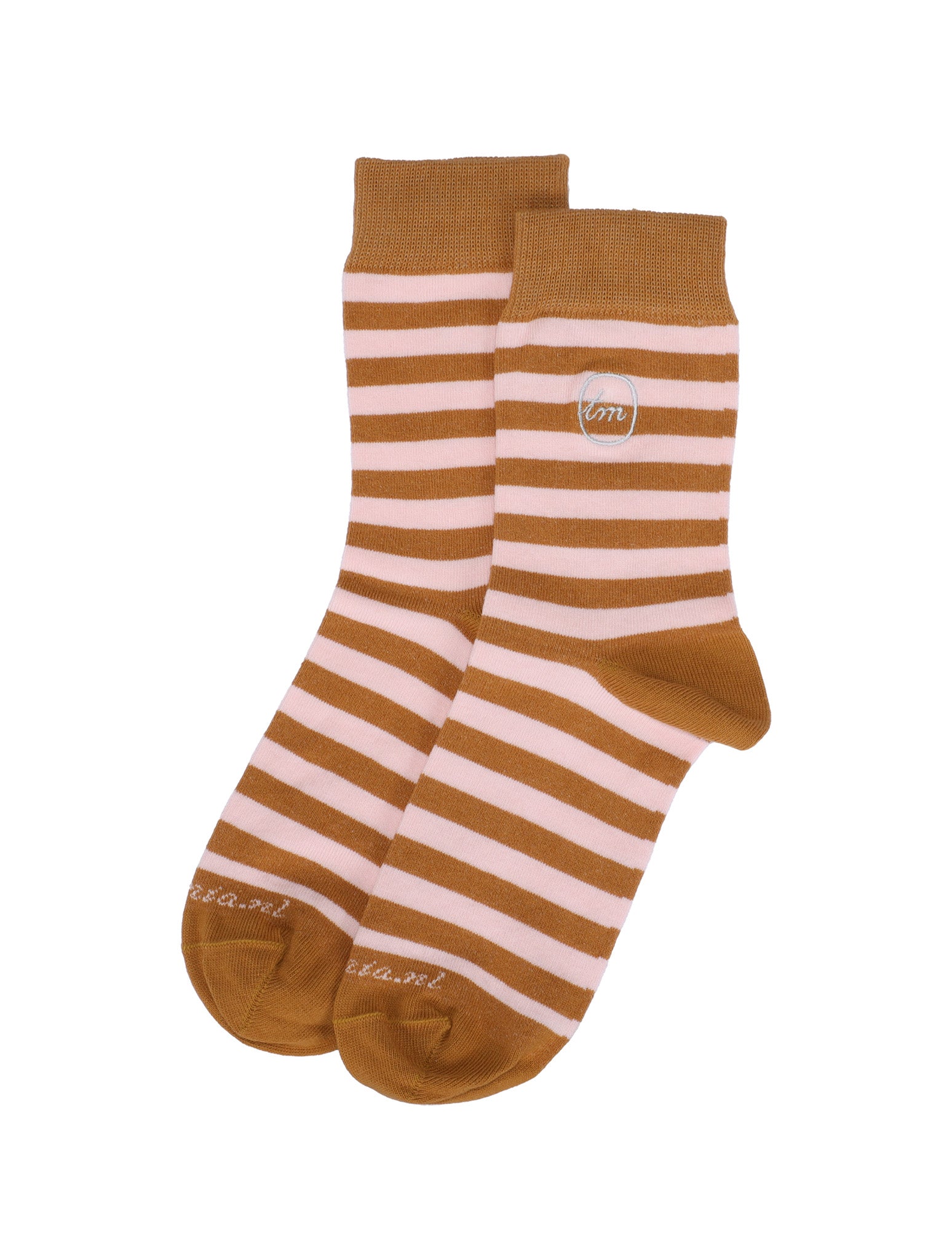 Socks - stripes - pink mocca