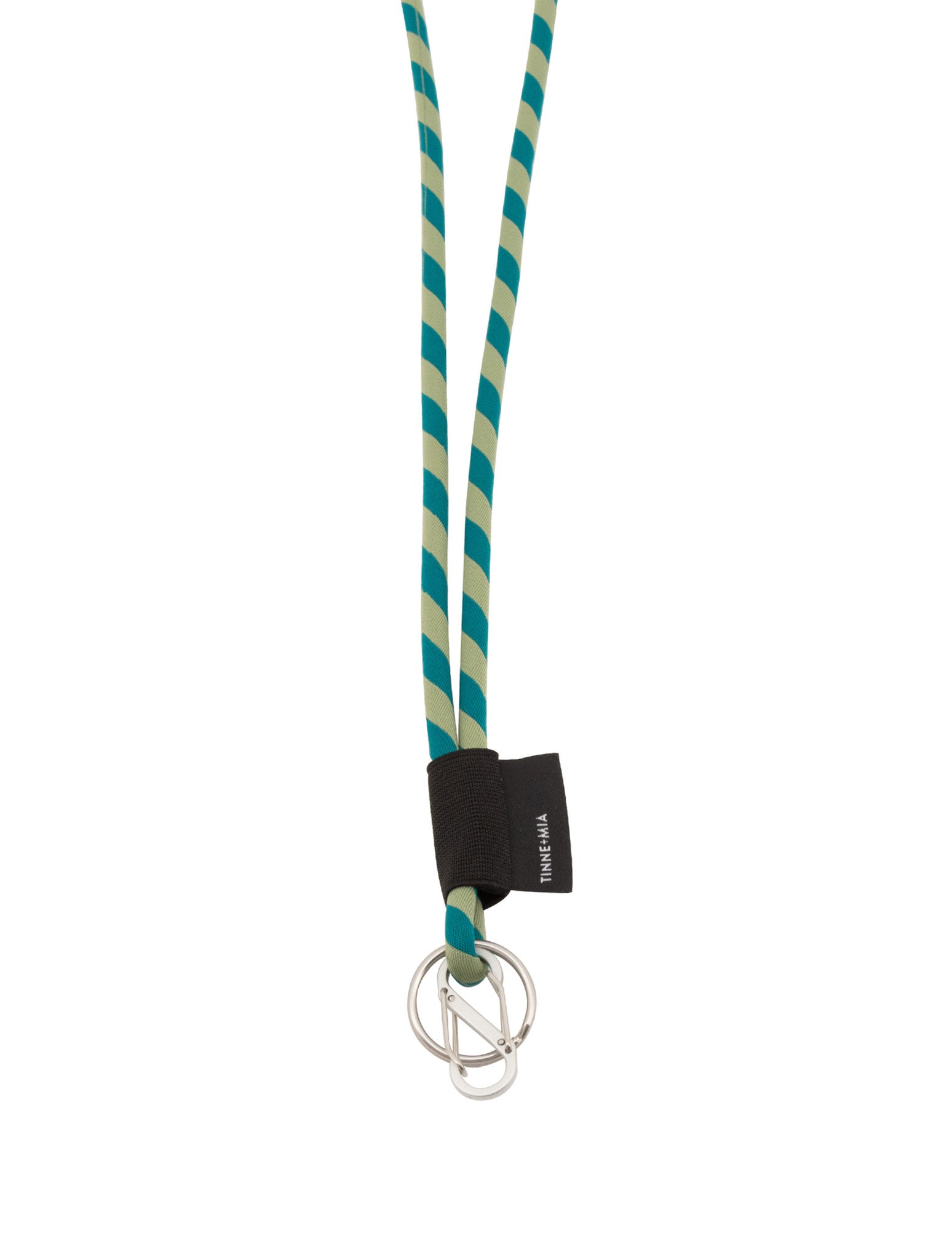 Lore Puffy Key lanyard - Stripes Green