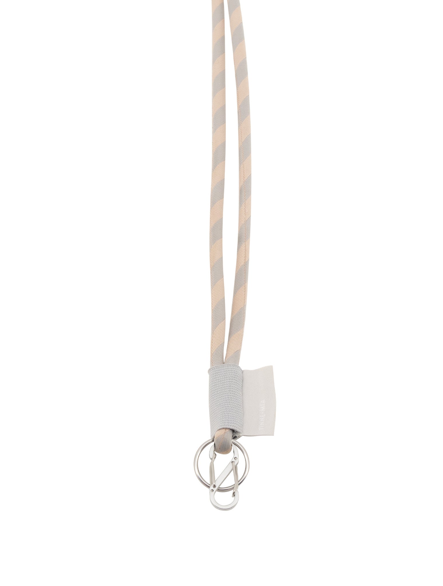 Lore Puffy Key lanyard - Stripes Blush