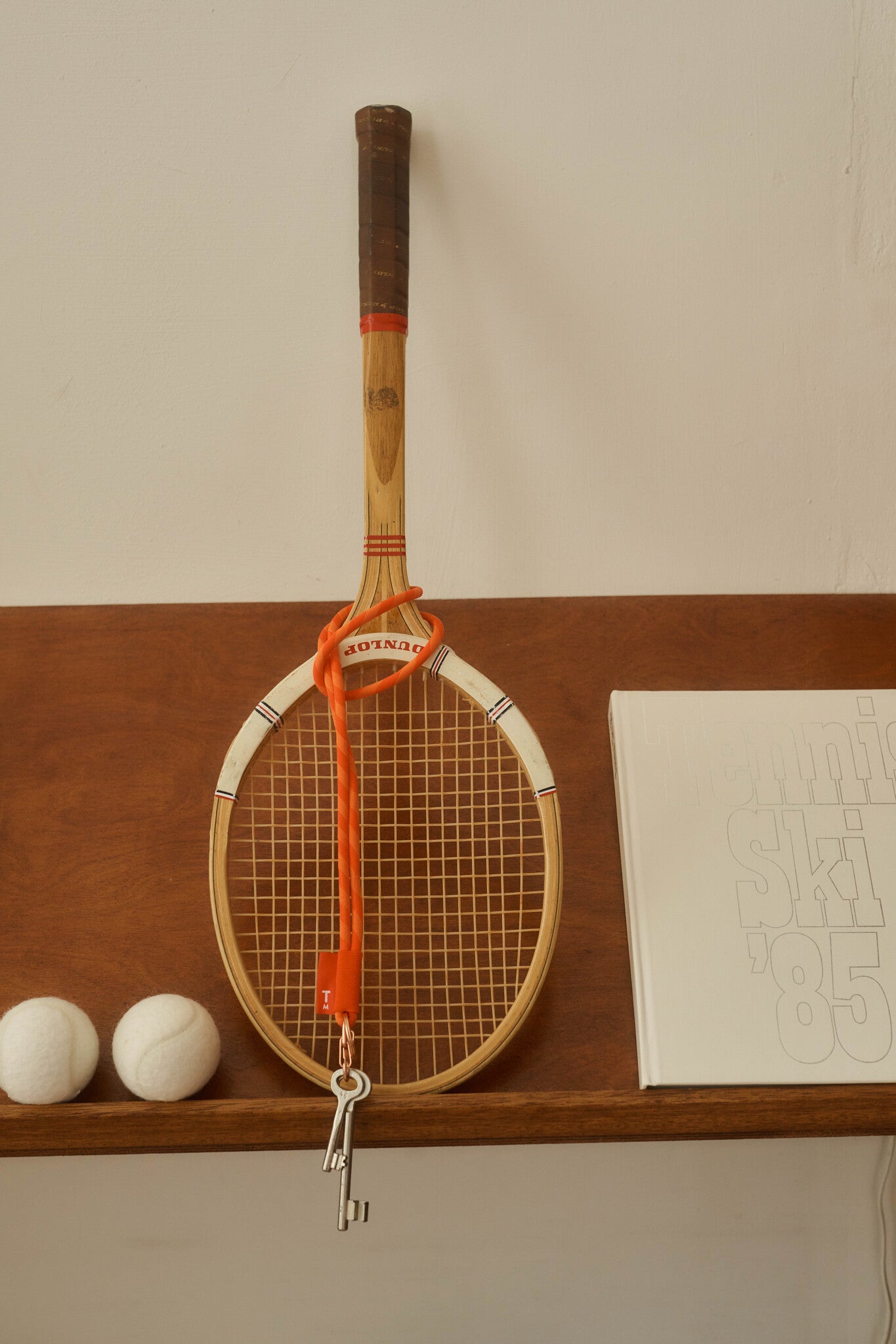 Lore Puffy Key lanyard - sports- red+orange