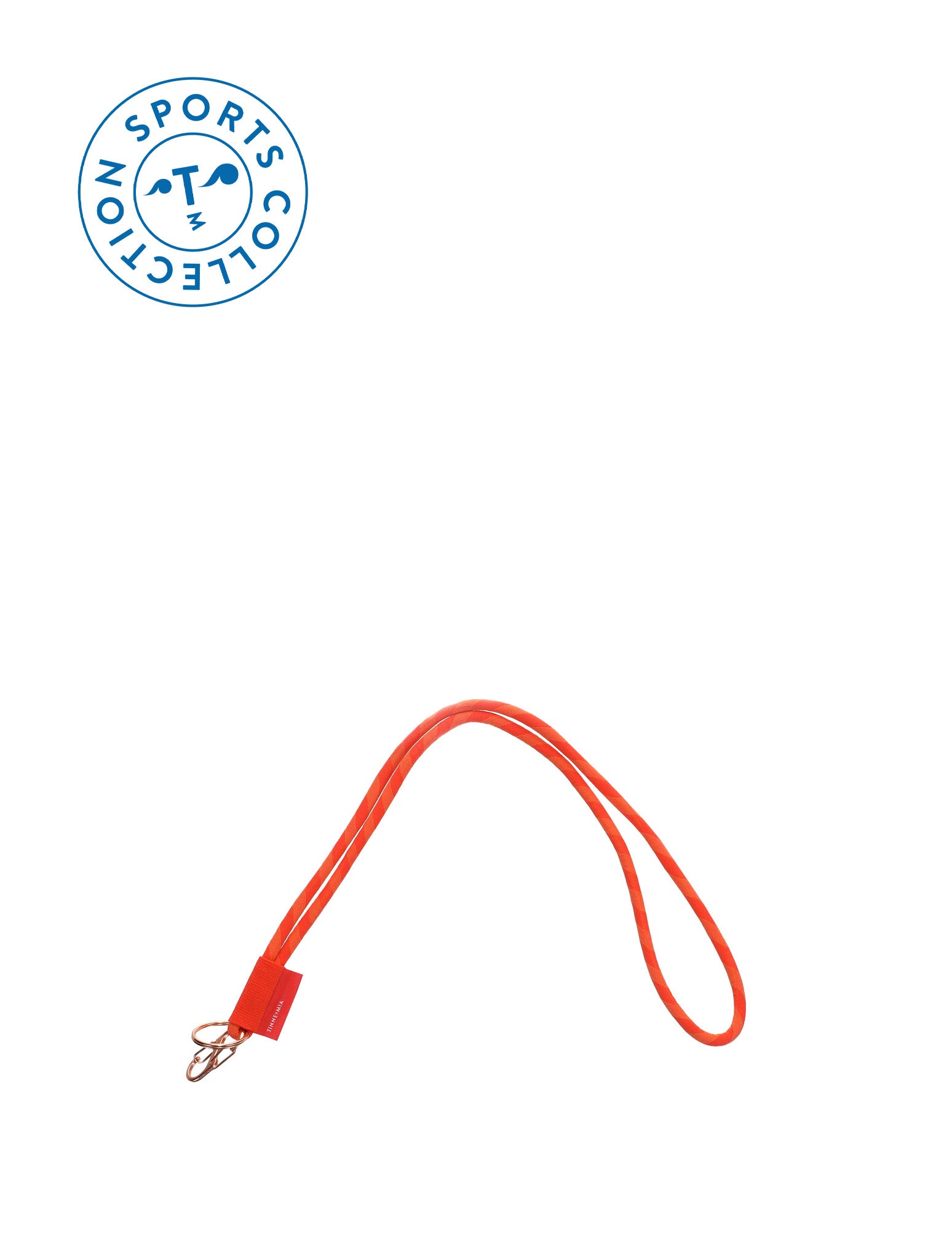 Lore Puffy Key lanyard - sports - red+orange