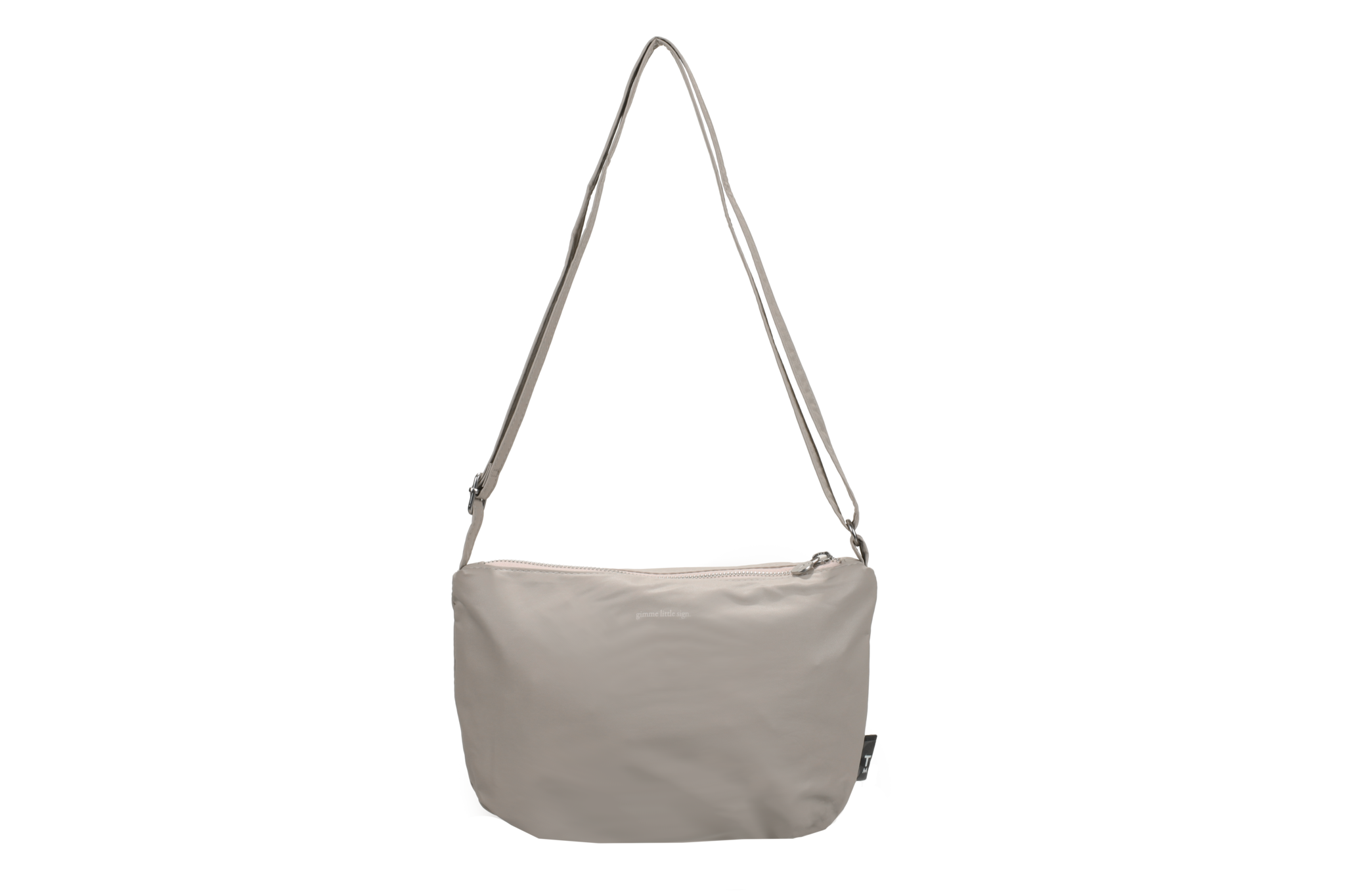 Cross body Feel Good Baggy - Feather Grey - gimme little sign.