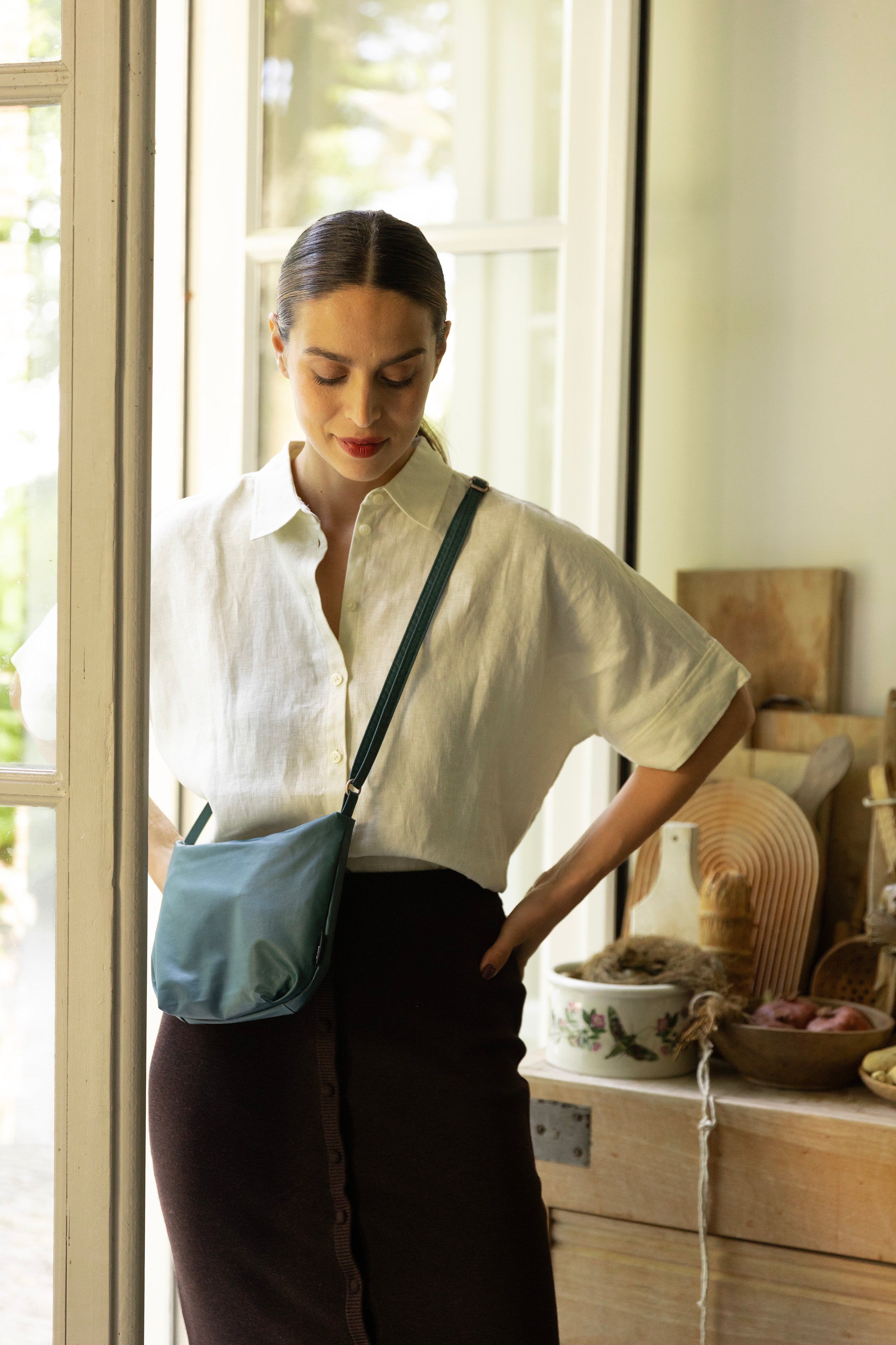 Cross body bag - dark sea