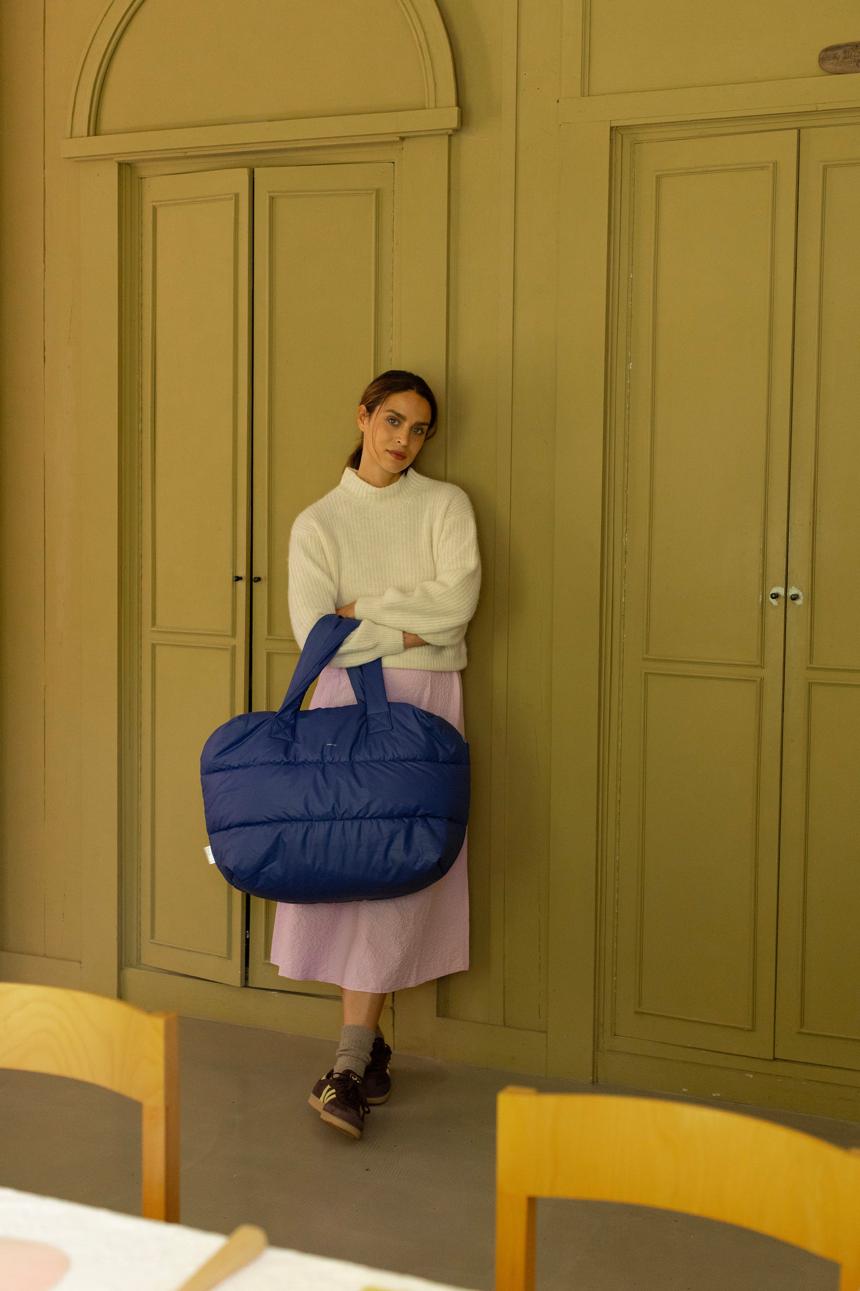 Camill Big Puffy weekend Bag - sodalite blue