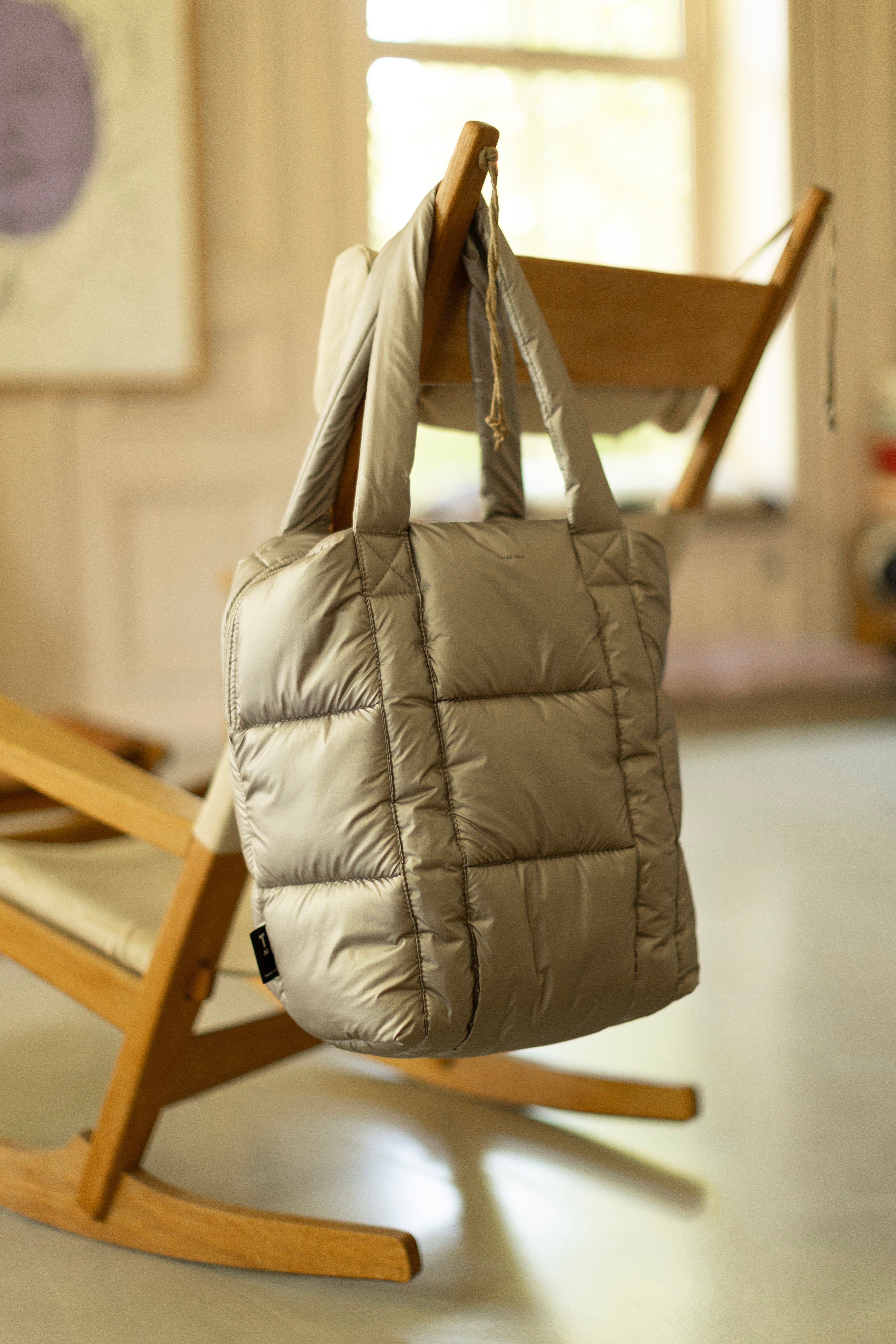 Clode Puffy shoulder bag - greige gold