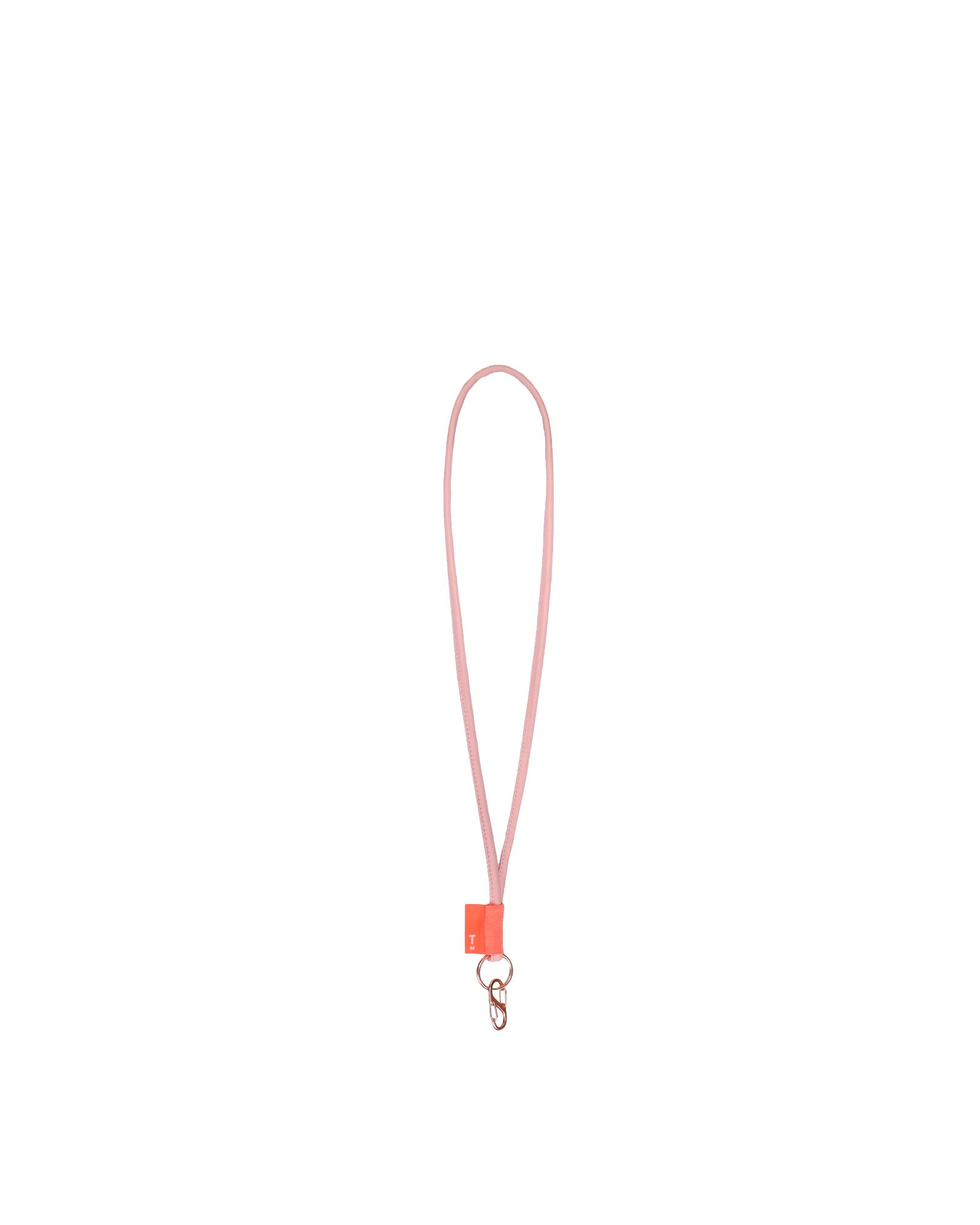 Lore puffy key lanyard - pink dolphin