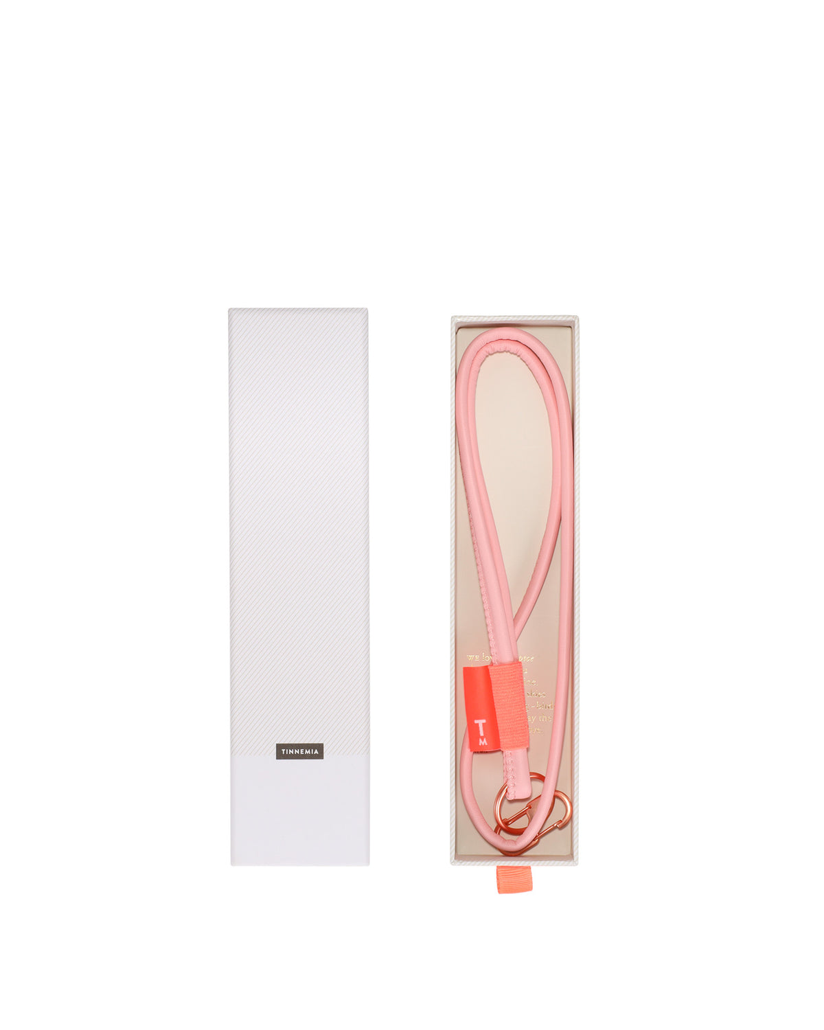 Lore puffy key lanyard - pink dolphin