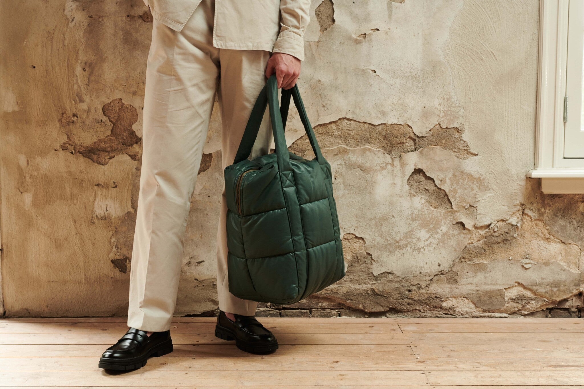 Clode Puffy Shoulder Bag - Jungle Green