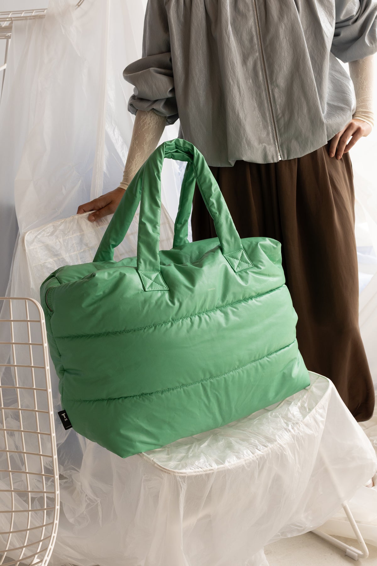 Camill Big Puffy weekend Bag - bosphorus