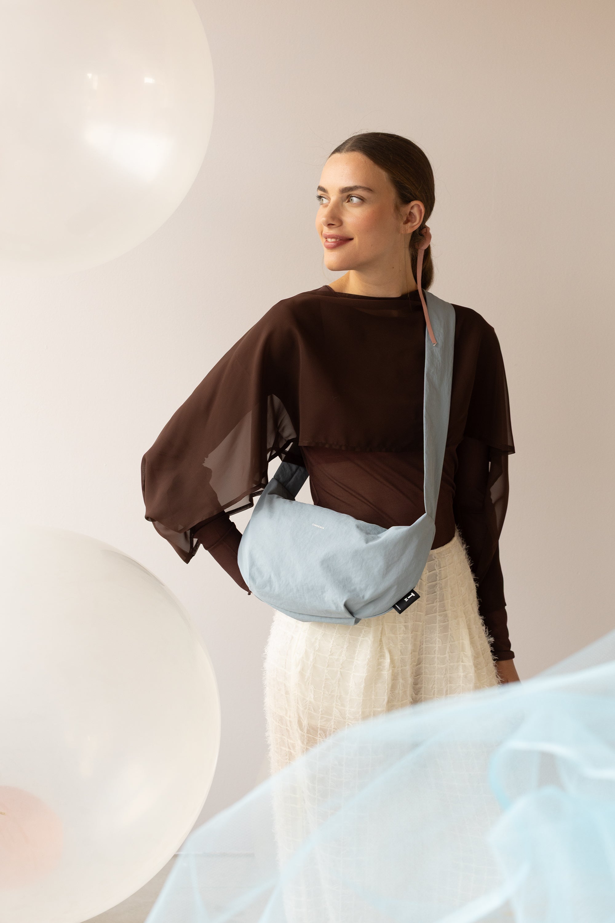 Dide cross body bag - pearl blue