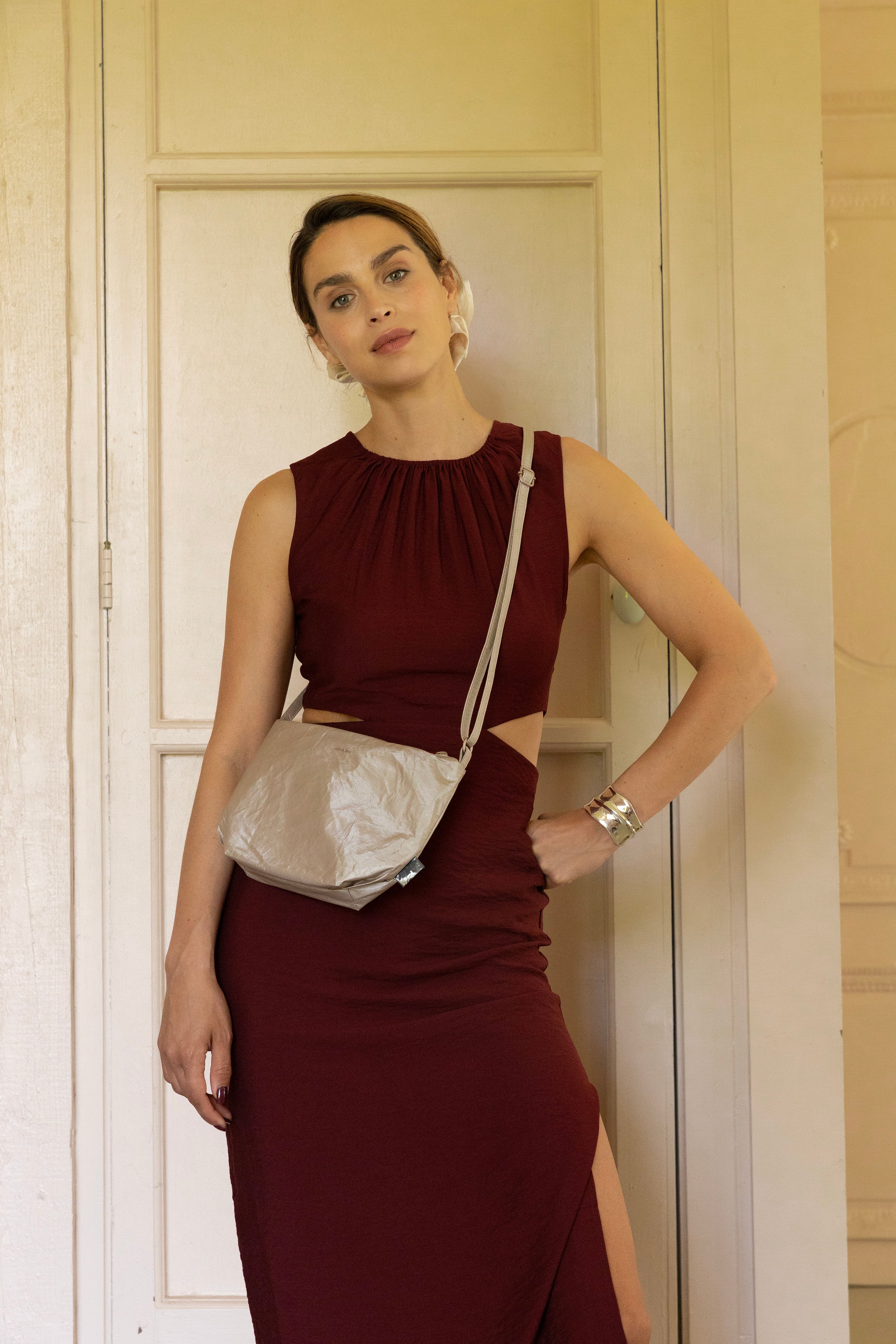 Cross body bag - dusty gold