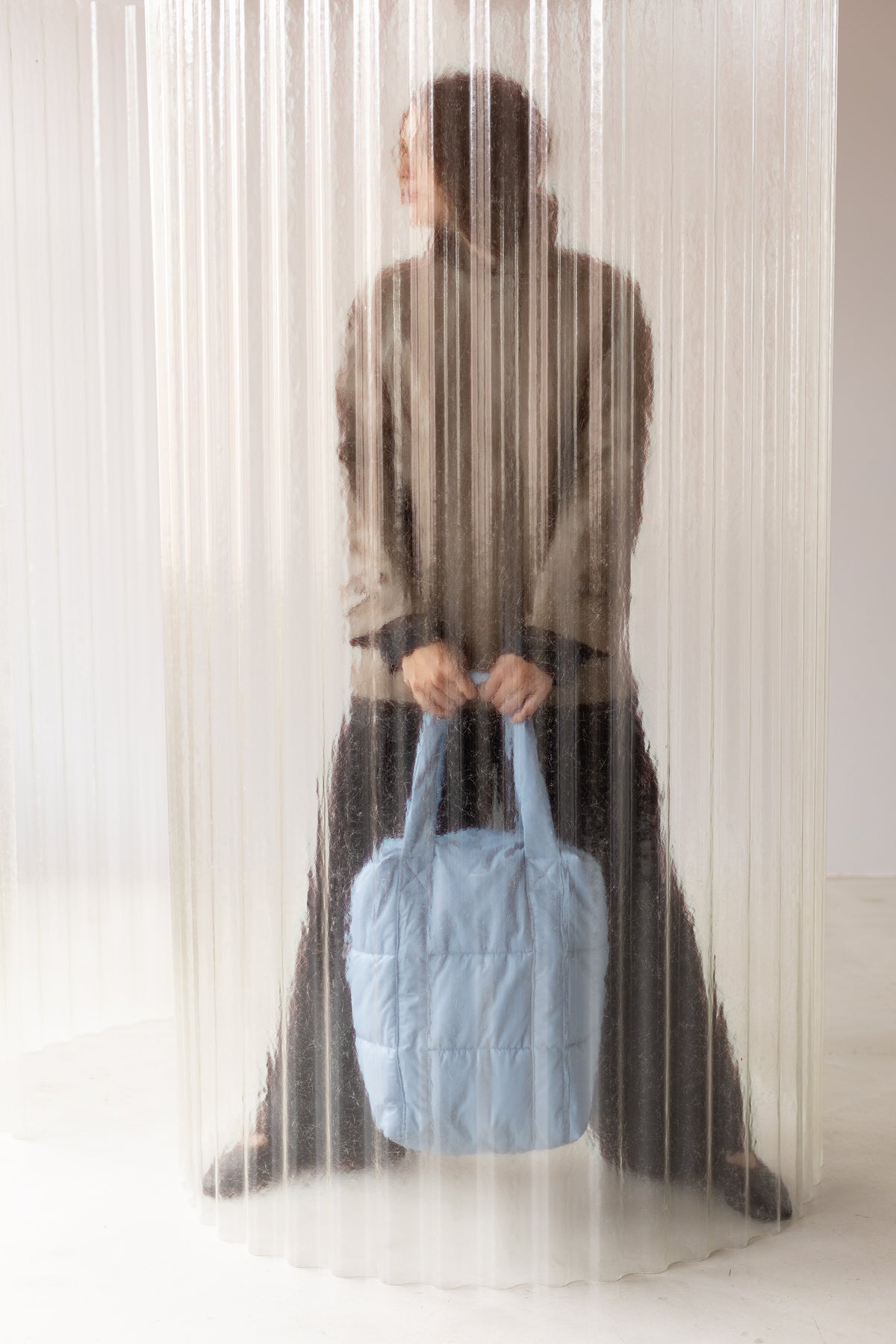 Clode Puffy shoulder bag - forever blue