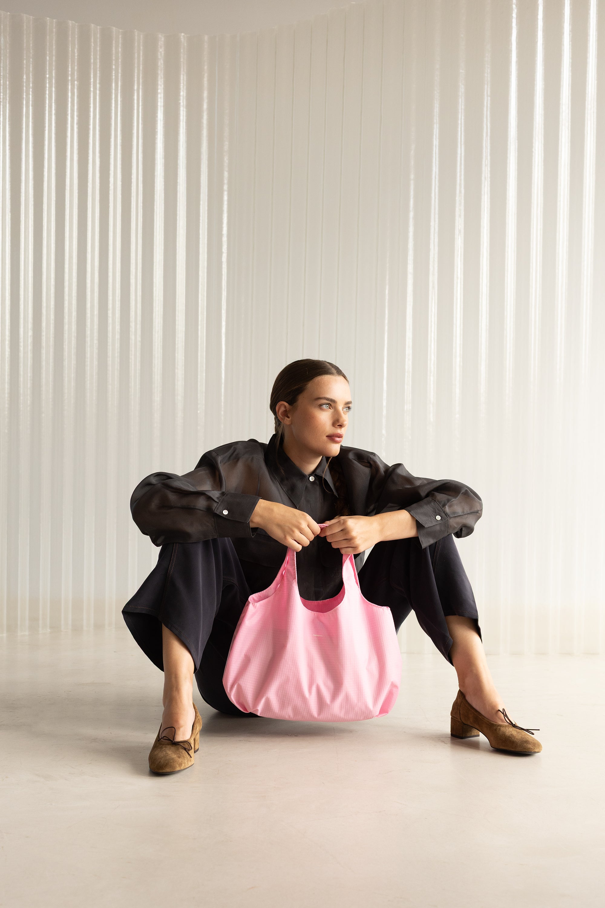 Mila handy bold bag - flamingo