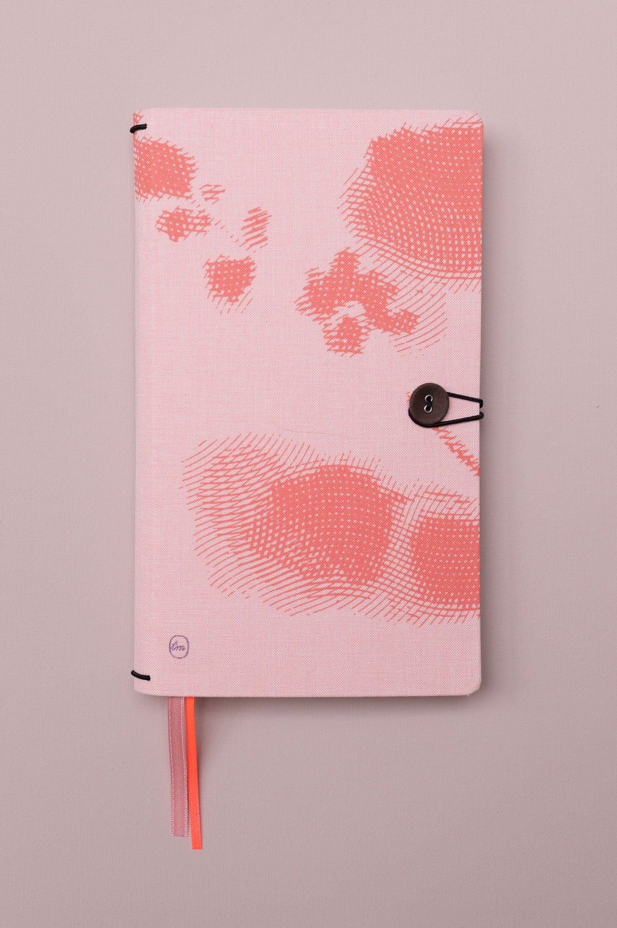 Combination Notebook button flamingo rose + Diary 2027 refill