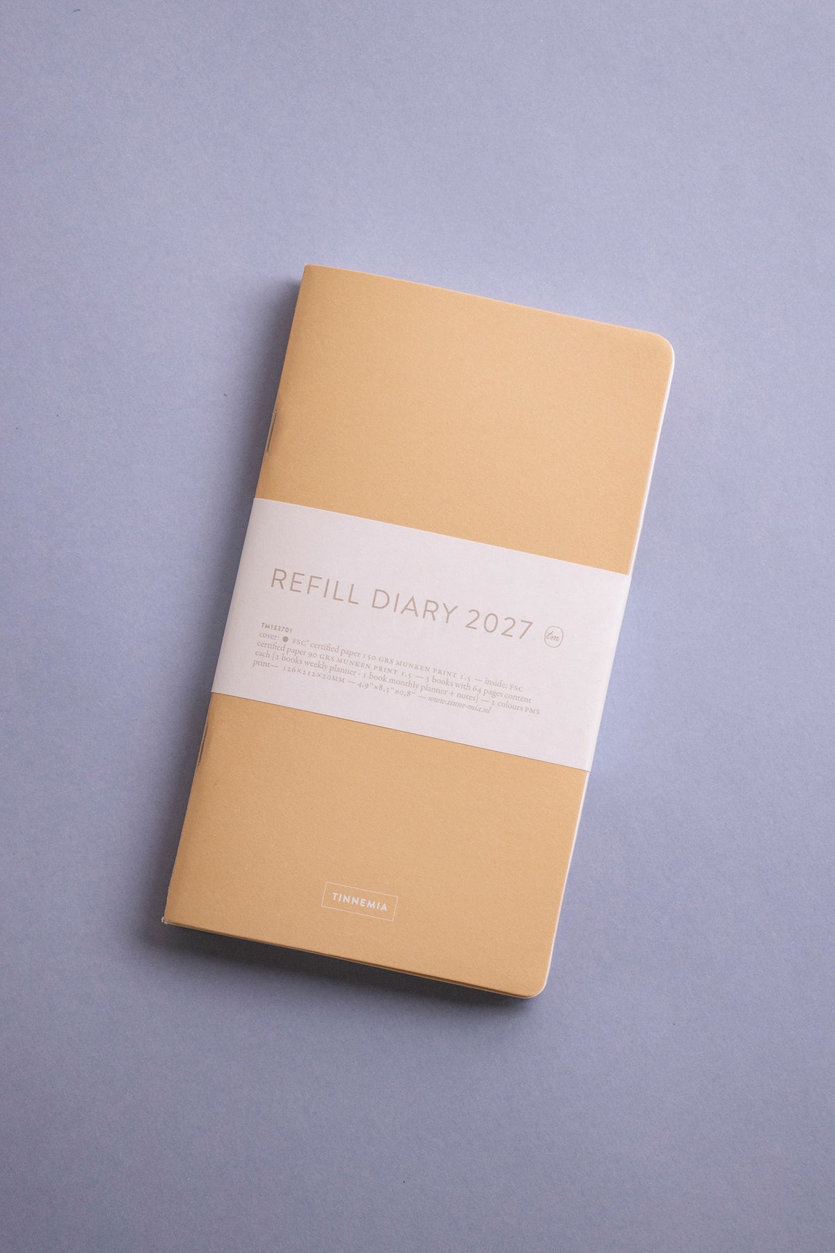 Diary - refill 2027  - for notebook with button