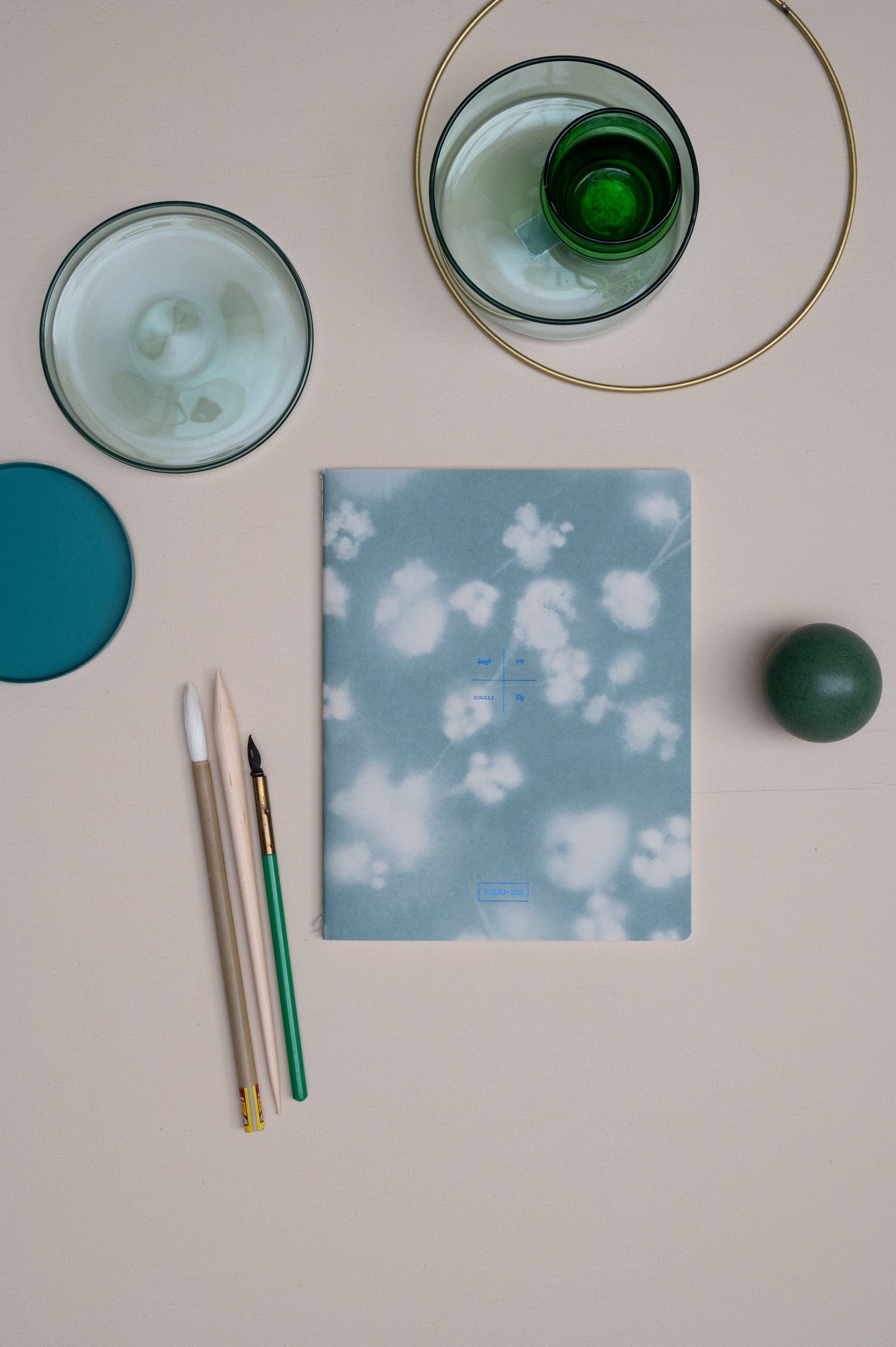 Schriften A5 - set2 - Lilac Grid / Icy Blossom