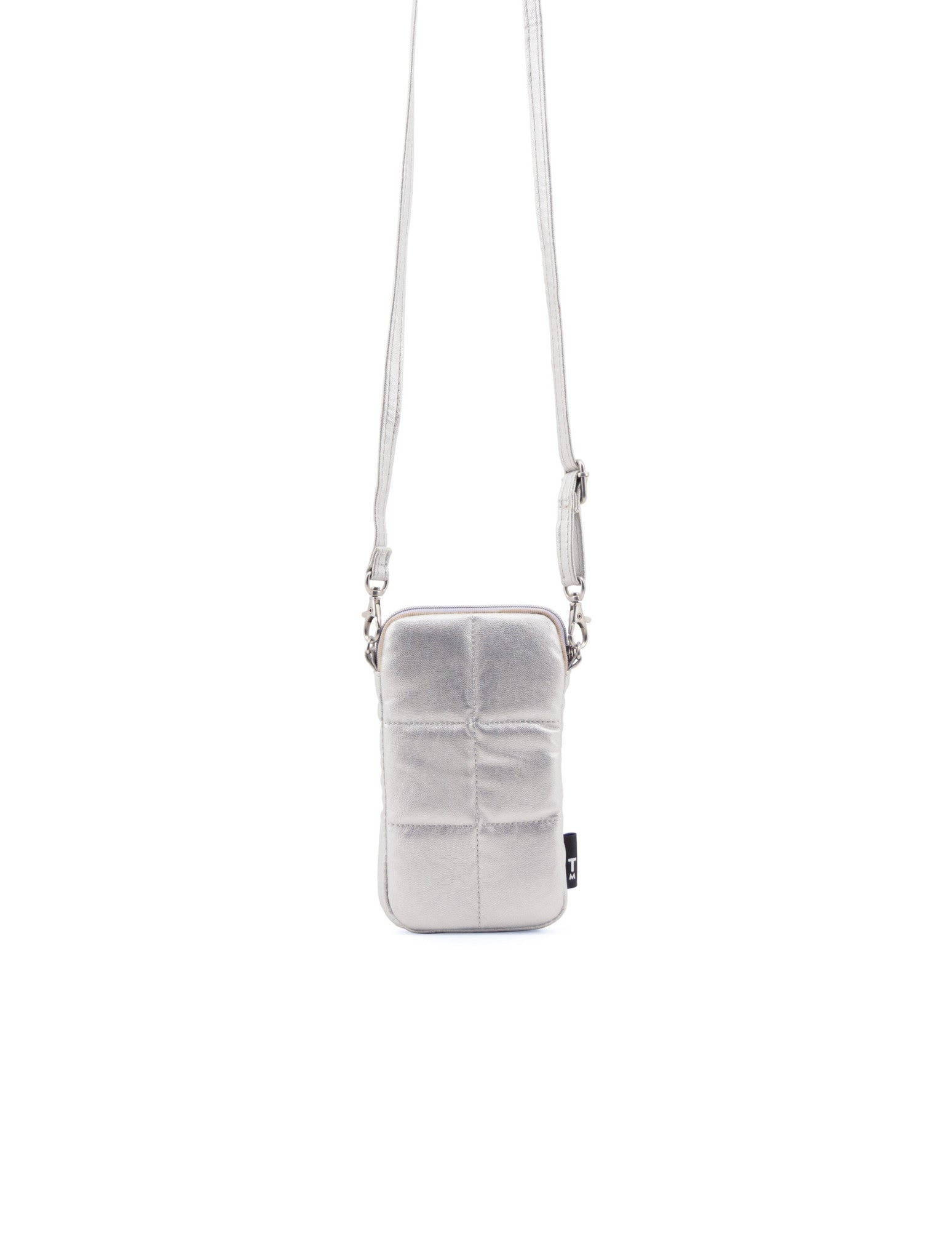 Luce Puffy phone pouch - Silvery