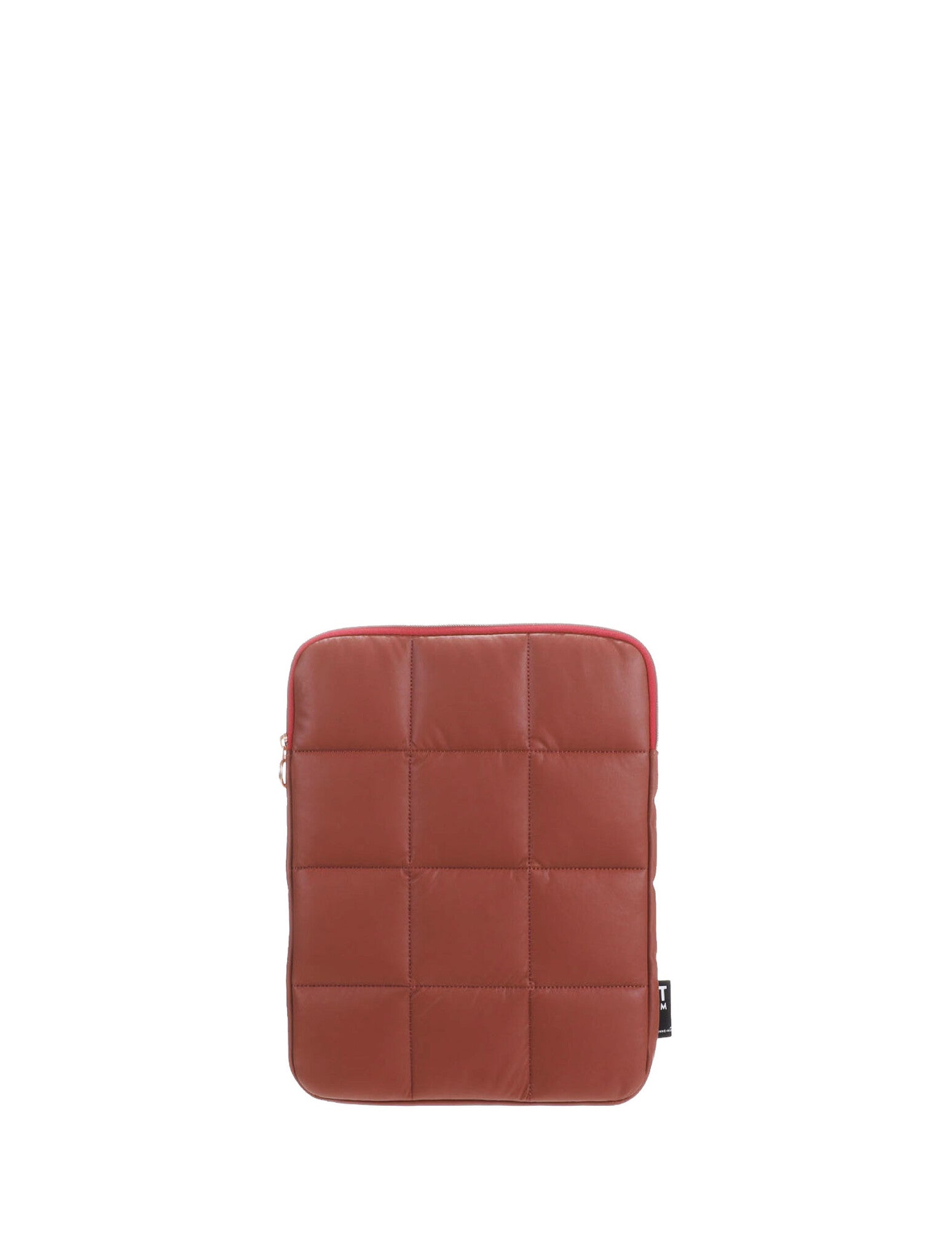 Senna Puffy laptop Pouch - Red Wood