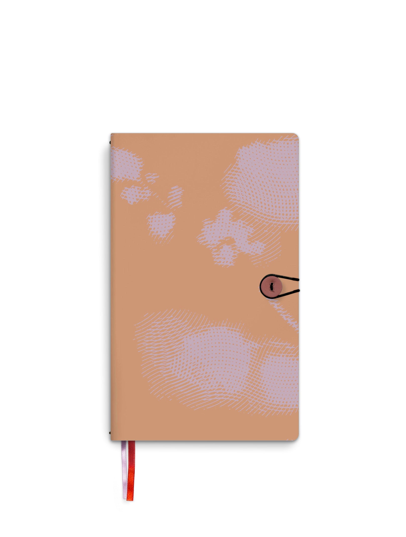 Notebook with button - Orchid Honey