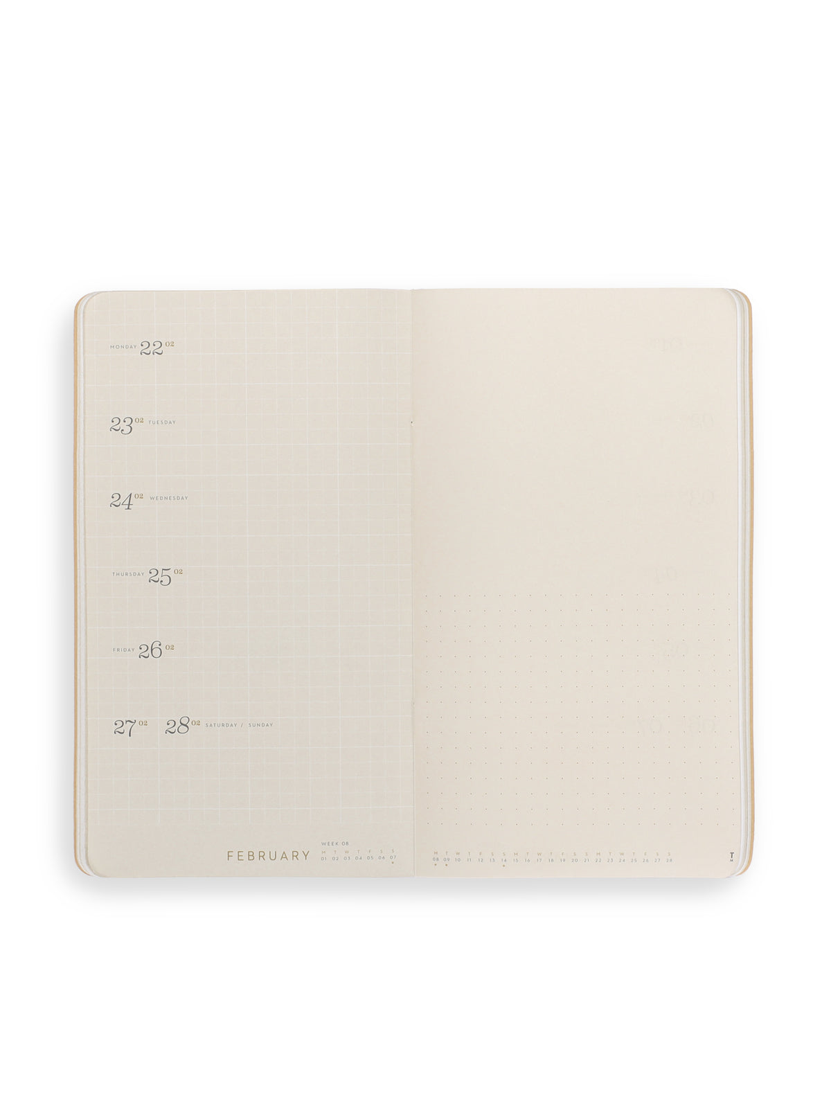 Diary - refill 2027  - for notebook with button