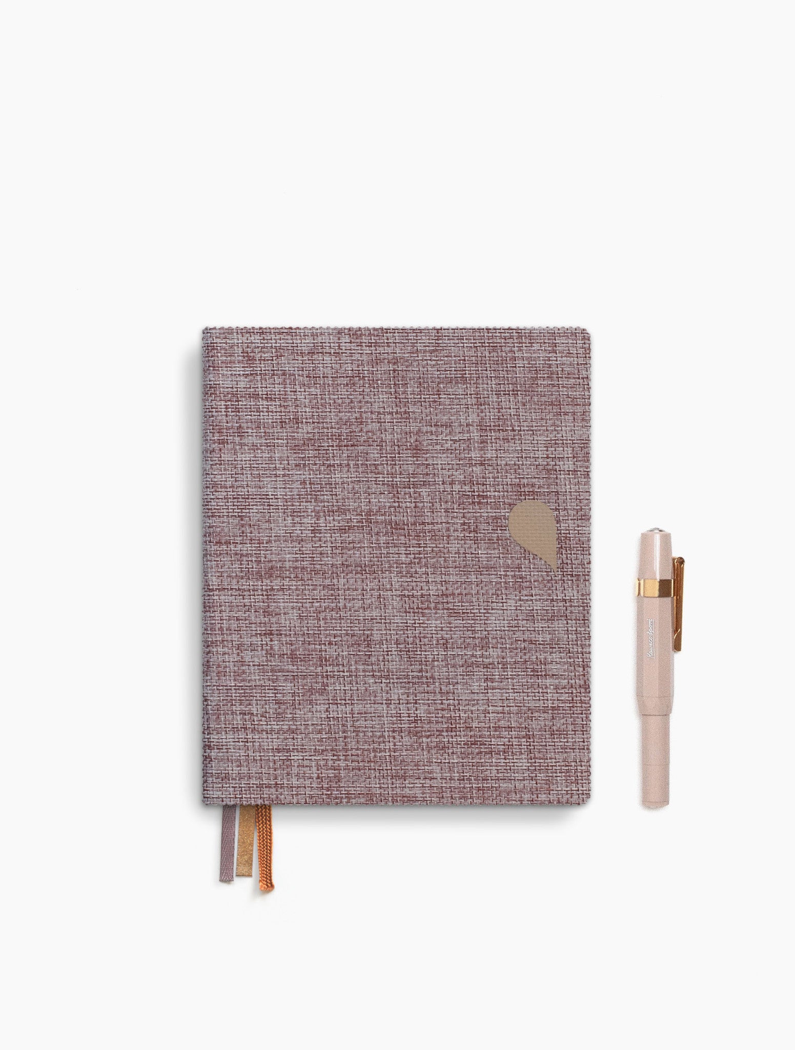 Linnen notitieboek A6 - dotted grid / gelinieerd - Rose dust - FSC Mix Credit